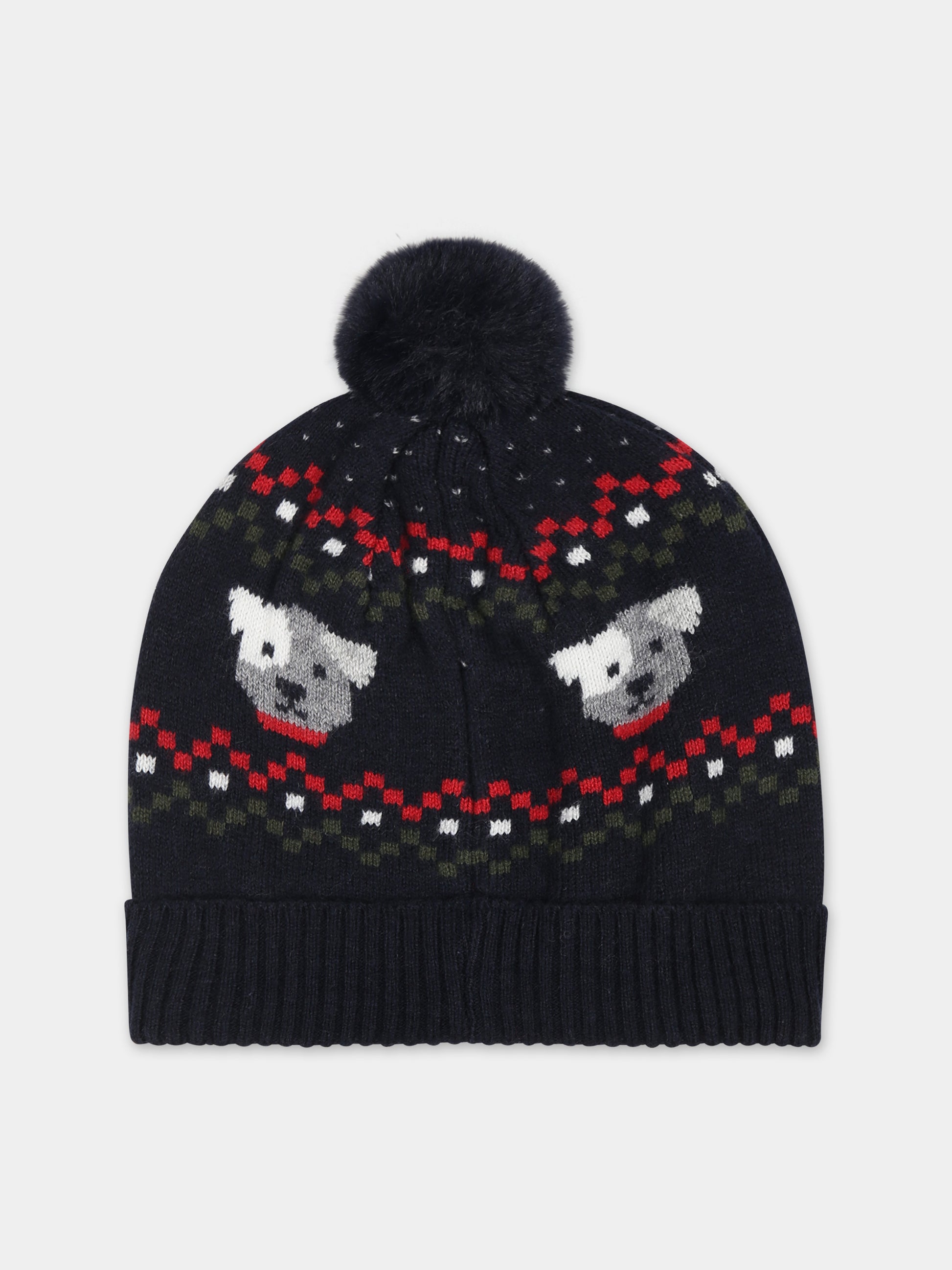 Set blu per neonato con motivo jacquard,Mayoral,10533 094