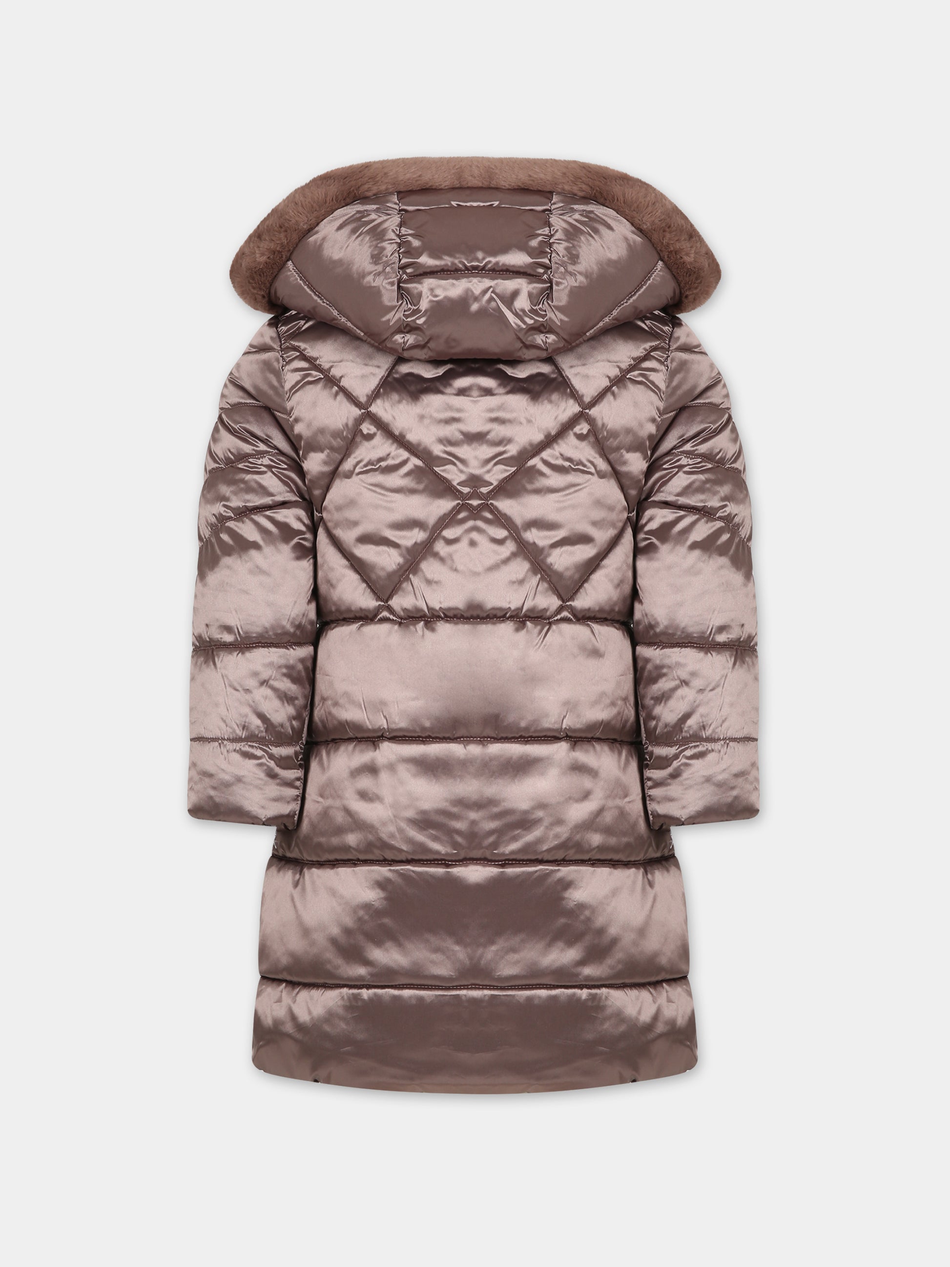 Piumino beige per bambina,Mayoral,4415 032