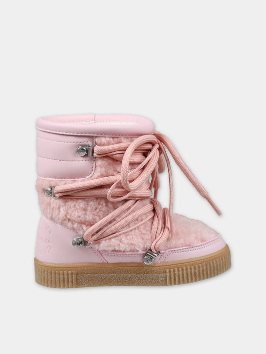 Stivali da neve rosa per bambina con logo,Chiara Ferragni Collection,CFB292 012 K