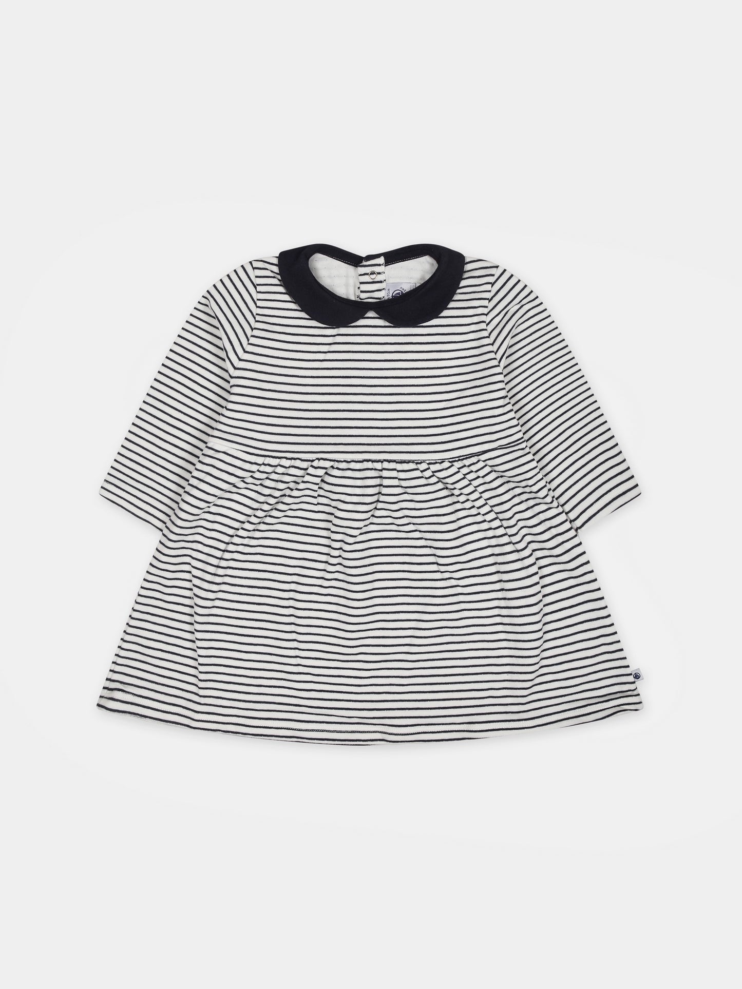 Vestito bianco per neonata,Petit Bateau,A096D 01