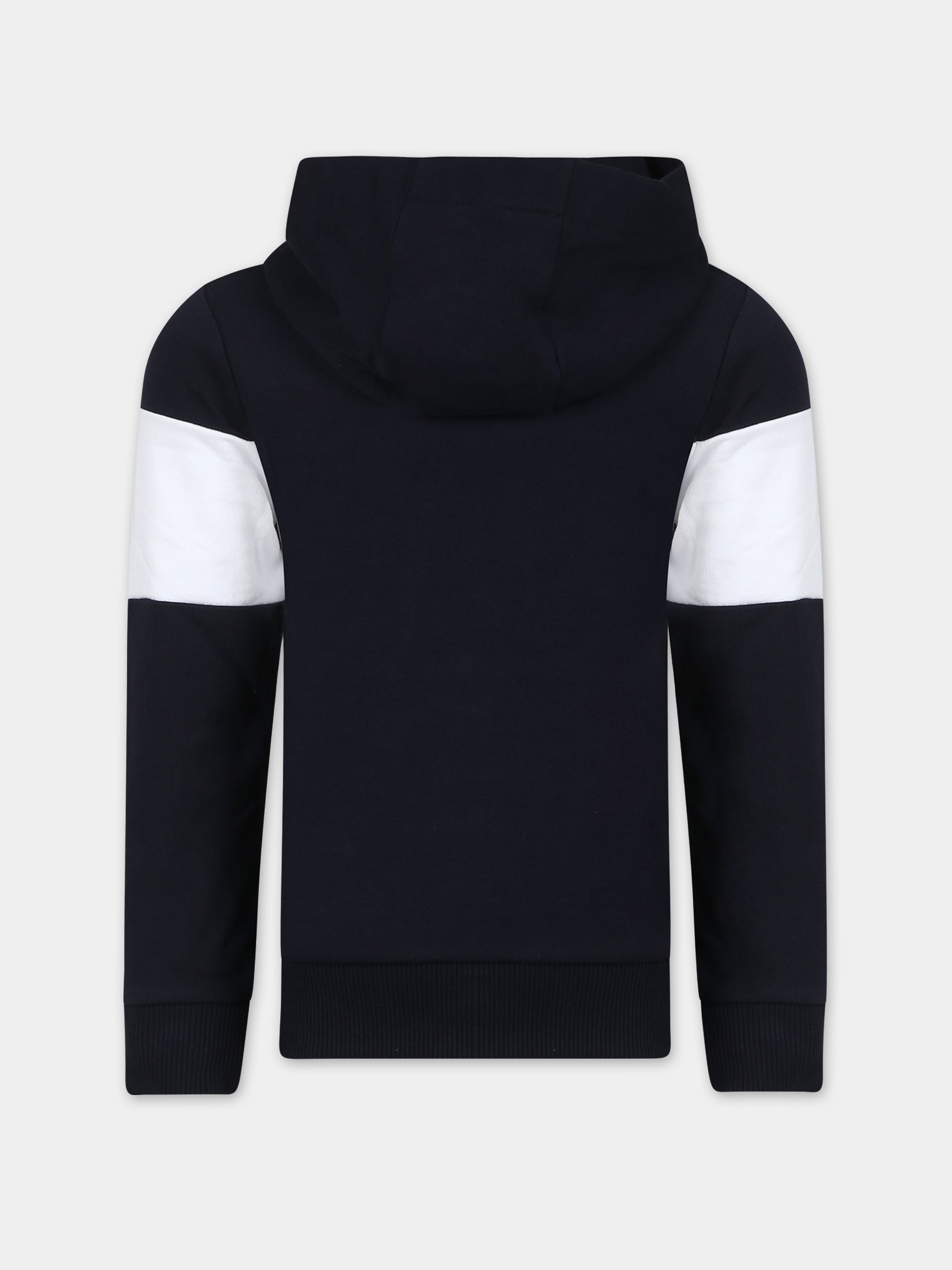 Felpa blu per bambino con logo,Tommy Hilfiger Junior,23WMTHKB0KB08385T DW5