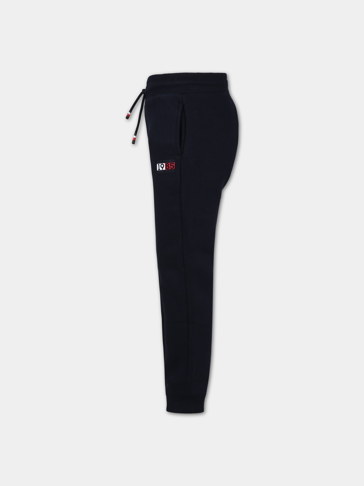 Pantaloni blu per bambino con logo,Tommy Hilfiger Junior,23WMTHKB0KB08475T DW5