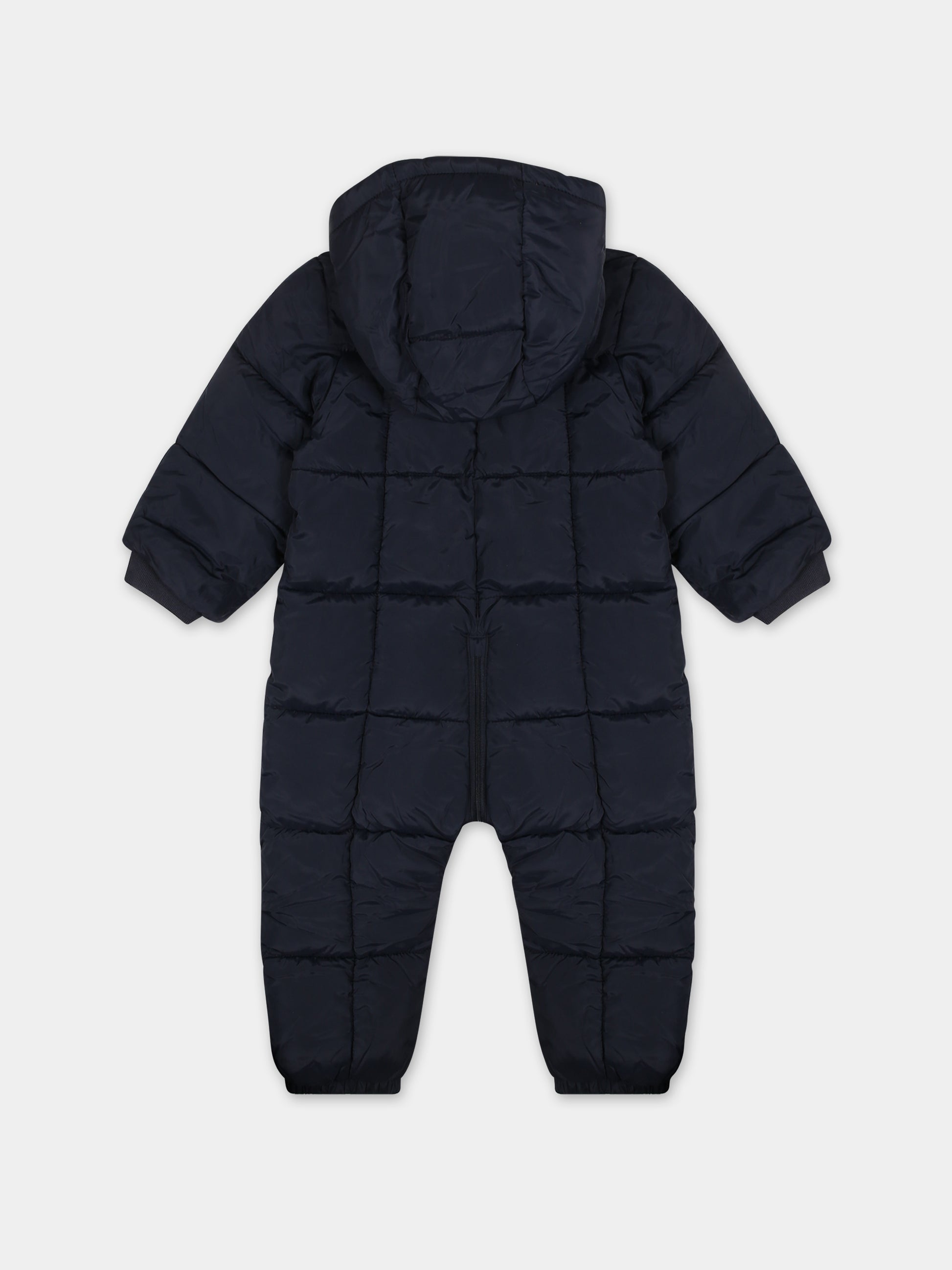 Piumino blu per neonato con logo,Tommy Hilfiger Junior,23WMTHKN0KN01725J DW5