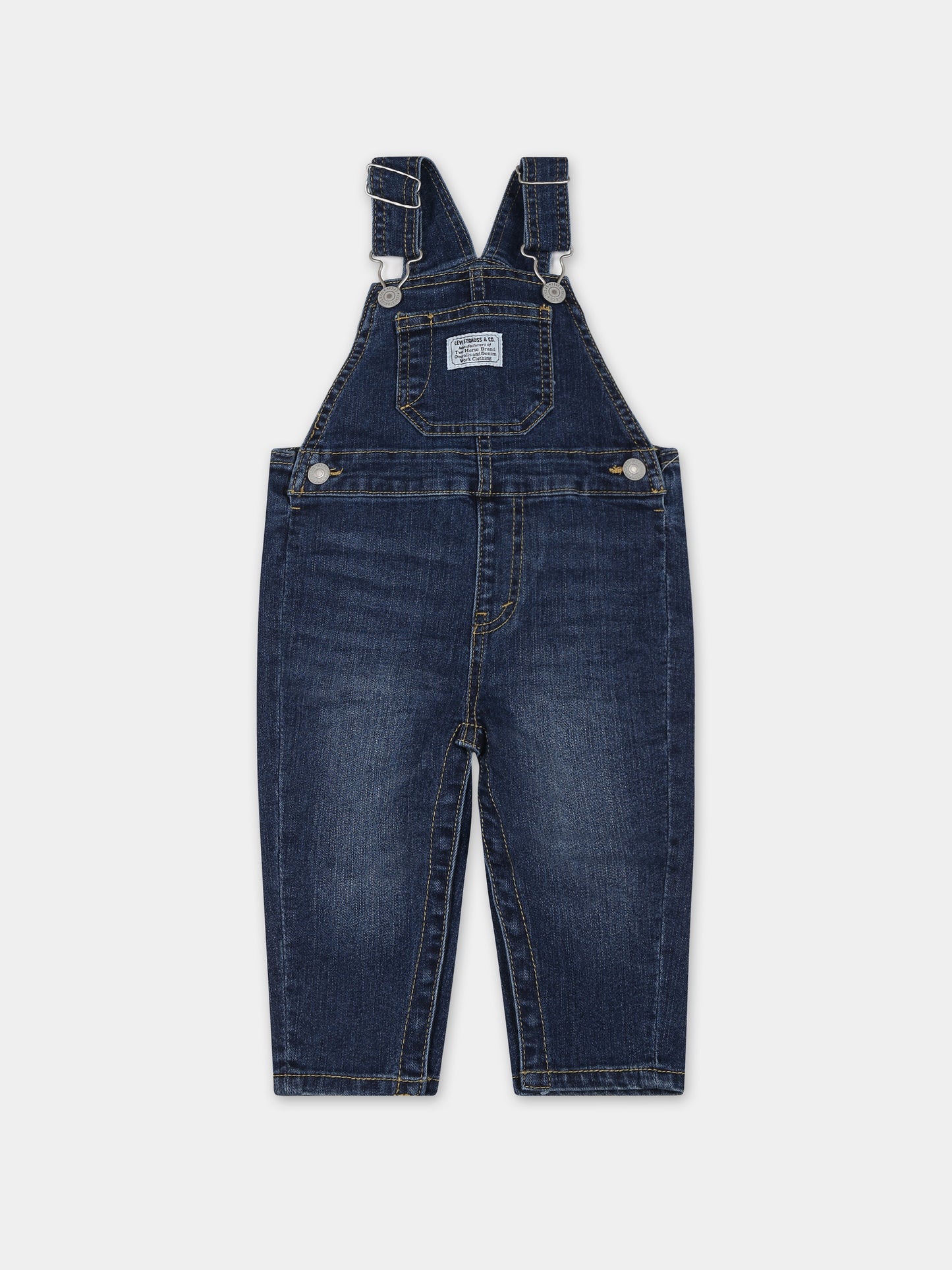 Salopette denim per neonato,Levi's Kids,23WMLK6ED533 M8T