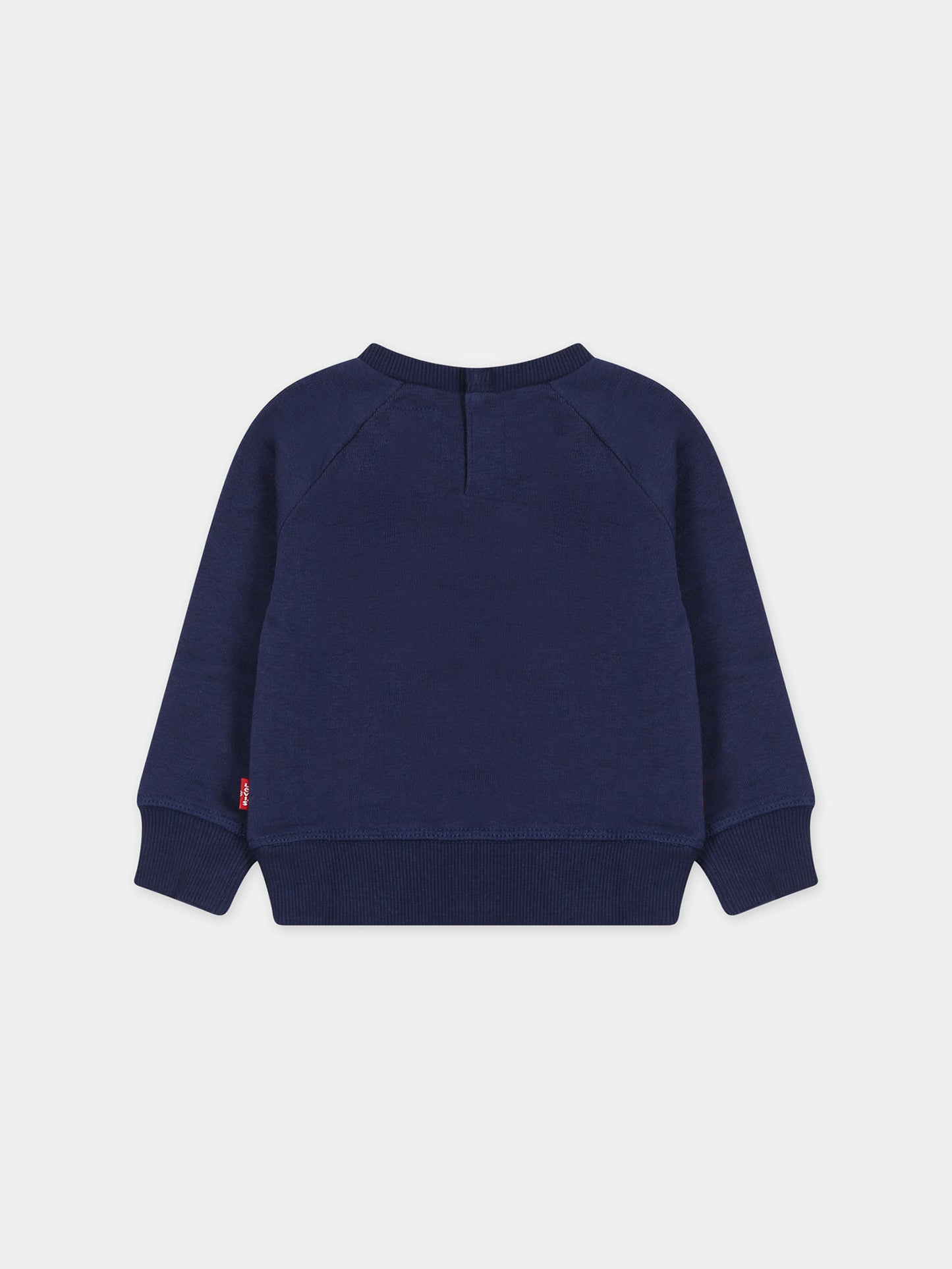 Felpa blu per neonata con logo,Levi's Kids,23WMLK1E6660 B9G