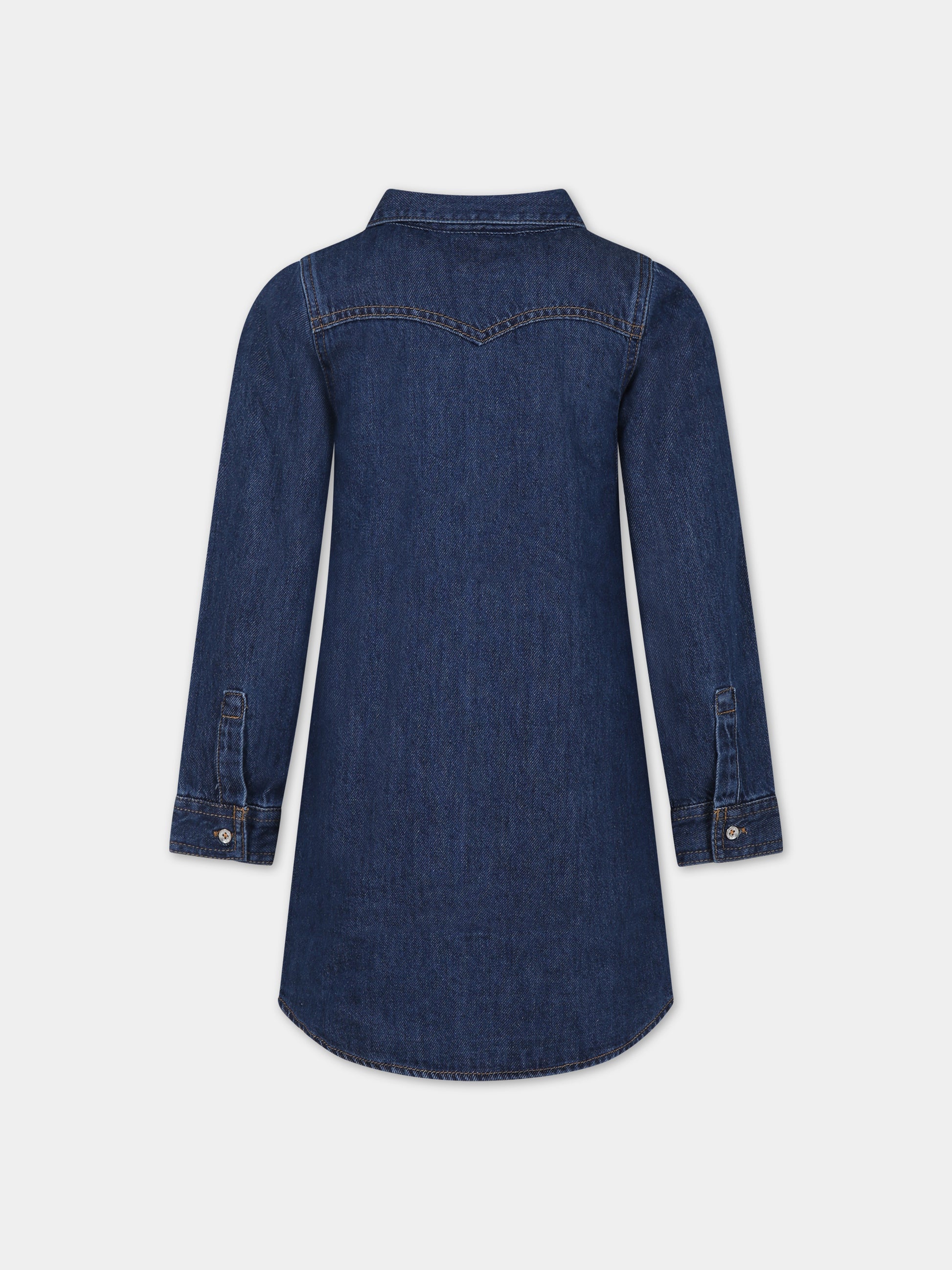 Vestito in denim per bambina con logo,Levi's Kids,23WMLK3EJ350 BH5