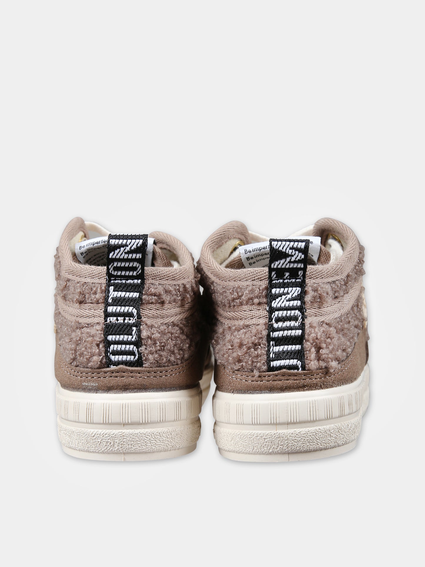 Sneakers marroni per bambino con logo,Duuo,D309505