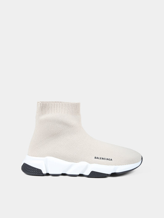 Sneakers avorio per bambini con logo,Balenciaga,597425 W2DB2 2911