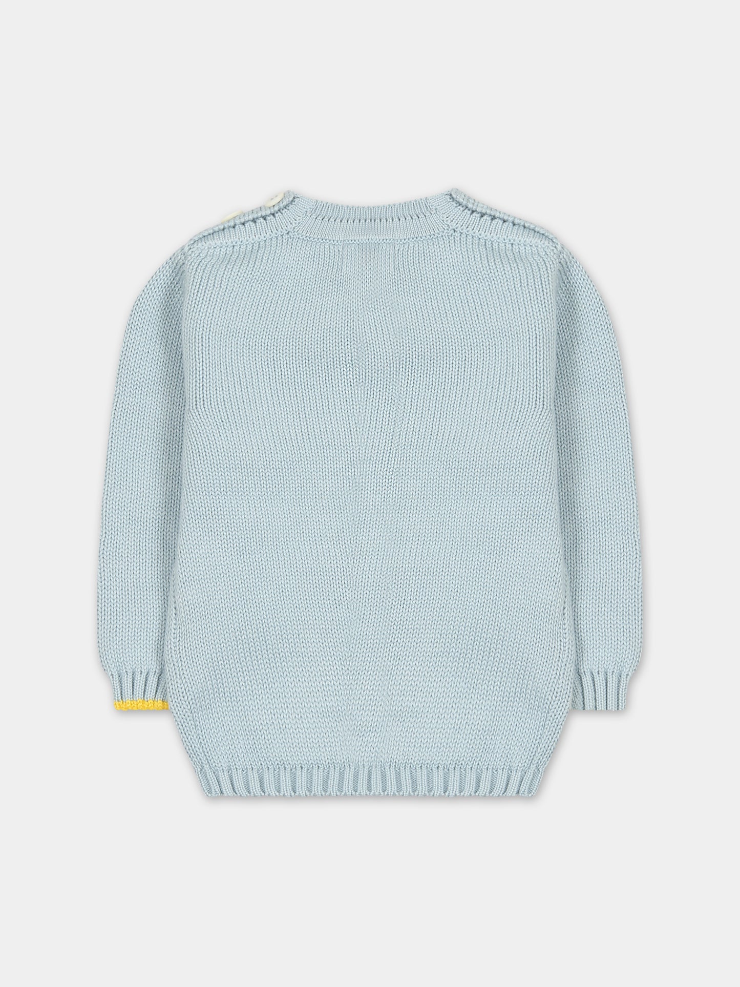 Maglione azzurro per neonato,Gensami,GIR01-B-CUORE