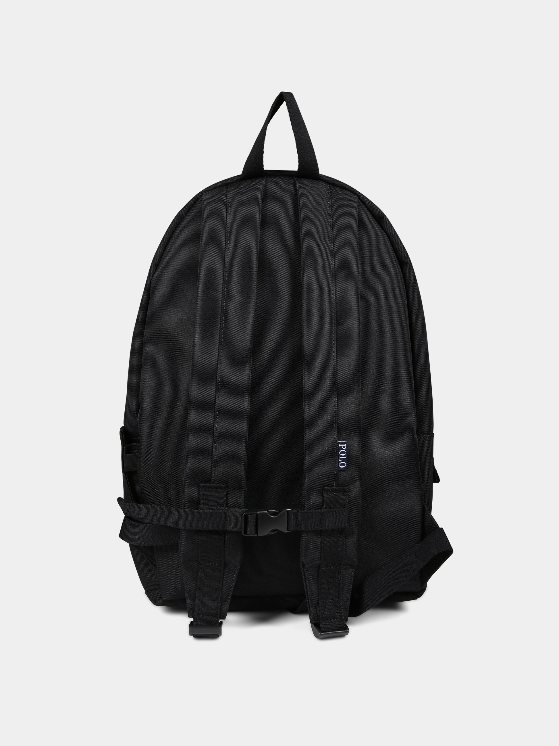 Zaino nero per bambini,Ralph Lauren Kids,23WMRL9AR047 G9O