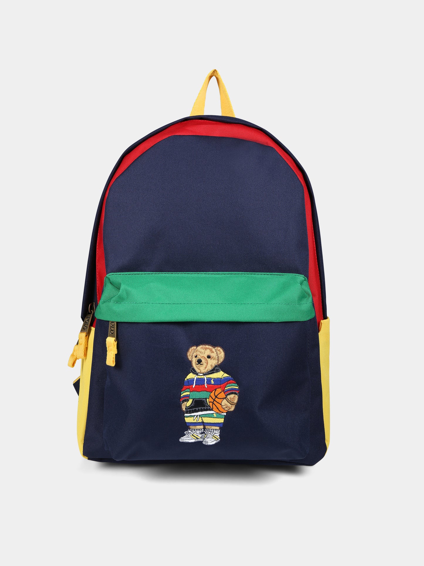 Zaino colorblock con orso per bambini,Ralph Lauren Kids,23WMRL9AR027 E69