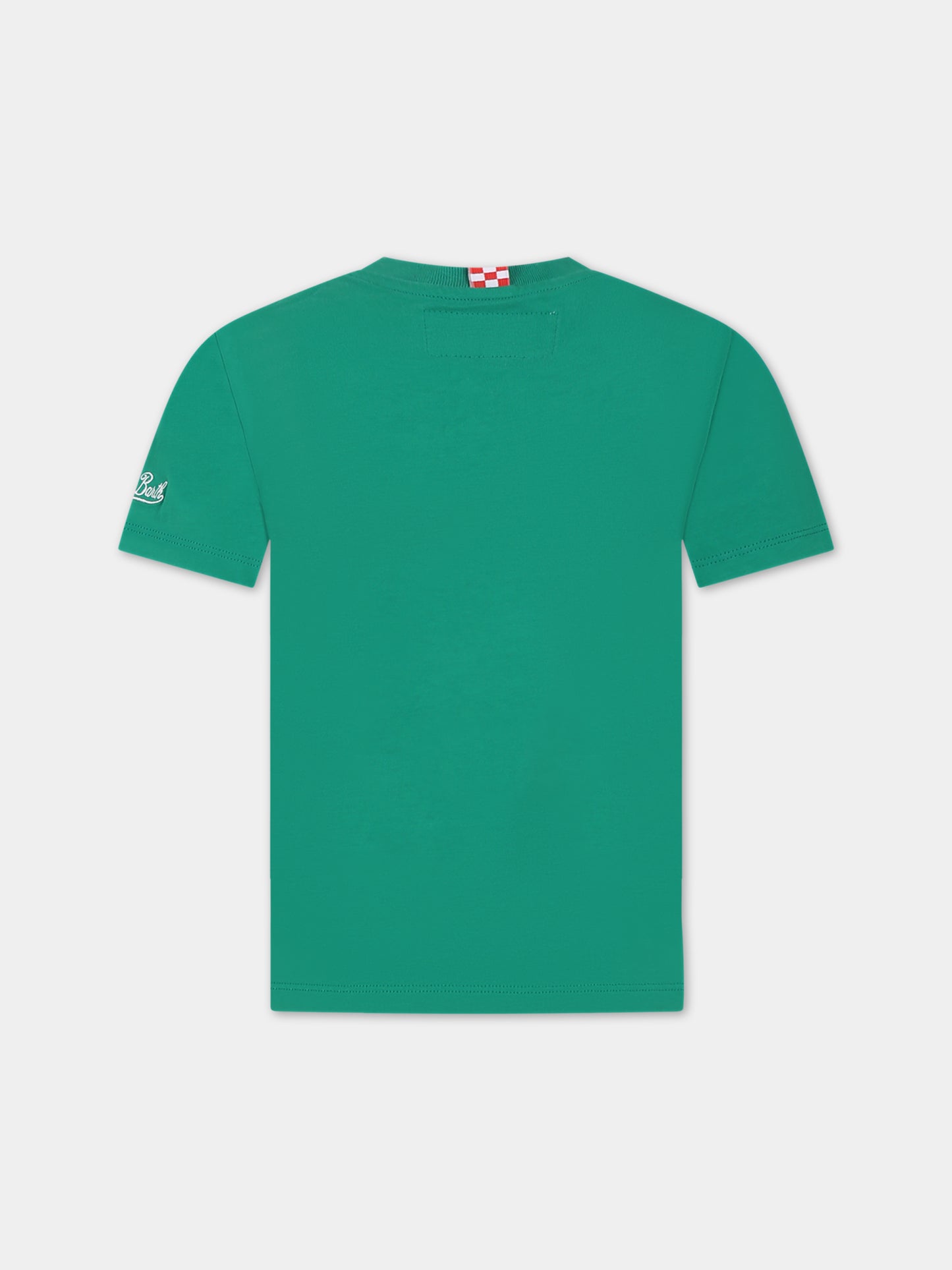 T-shirt verde per bambino con Snoopy,Mc2 Saint Barth,CAMERON SNOOPY GOLF CLUB 57