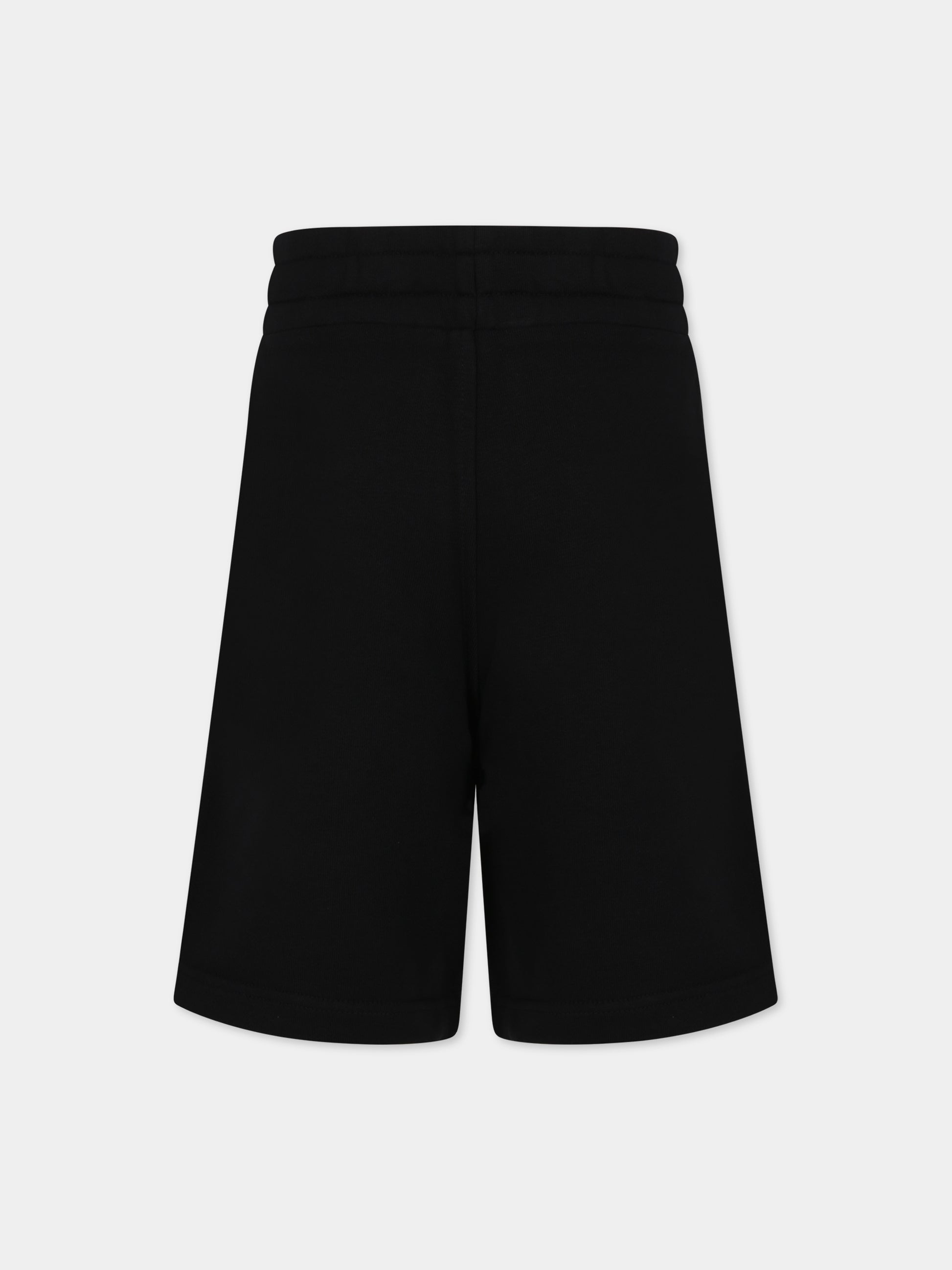 Shorts neri per bambino con logo,Boss,J24816 09B