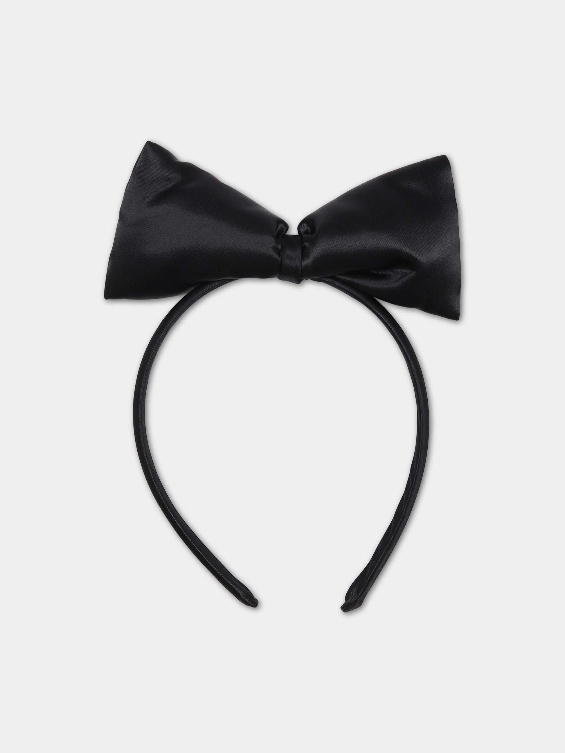 Cerchietto nero per bambina con fiocco,Mini Rodini,2416010299