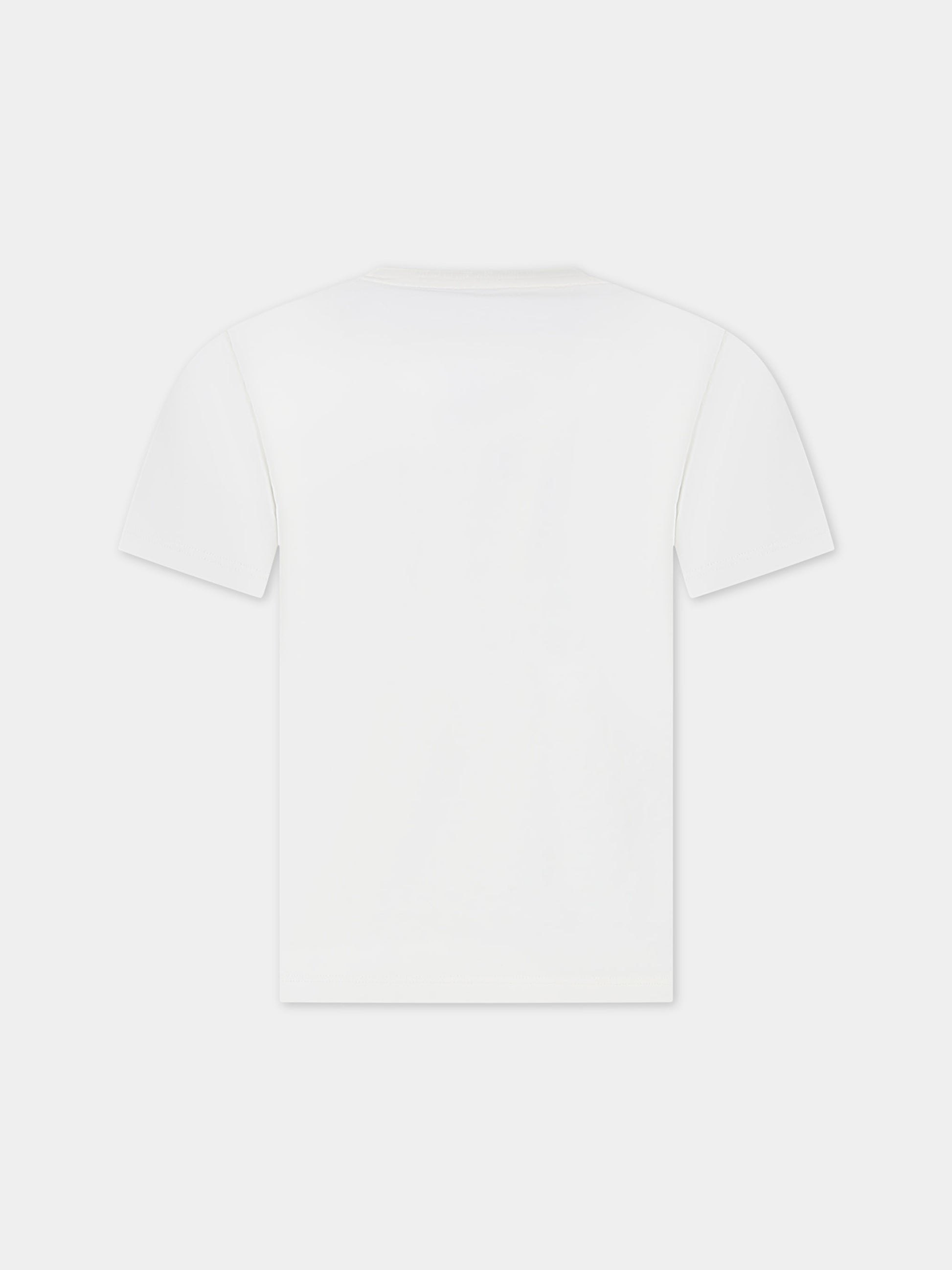 T-shirt avorio per bambina con logo,Bonpoint,S04GTSK00010 104