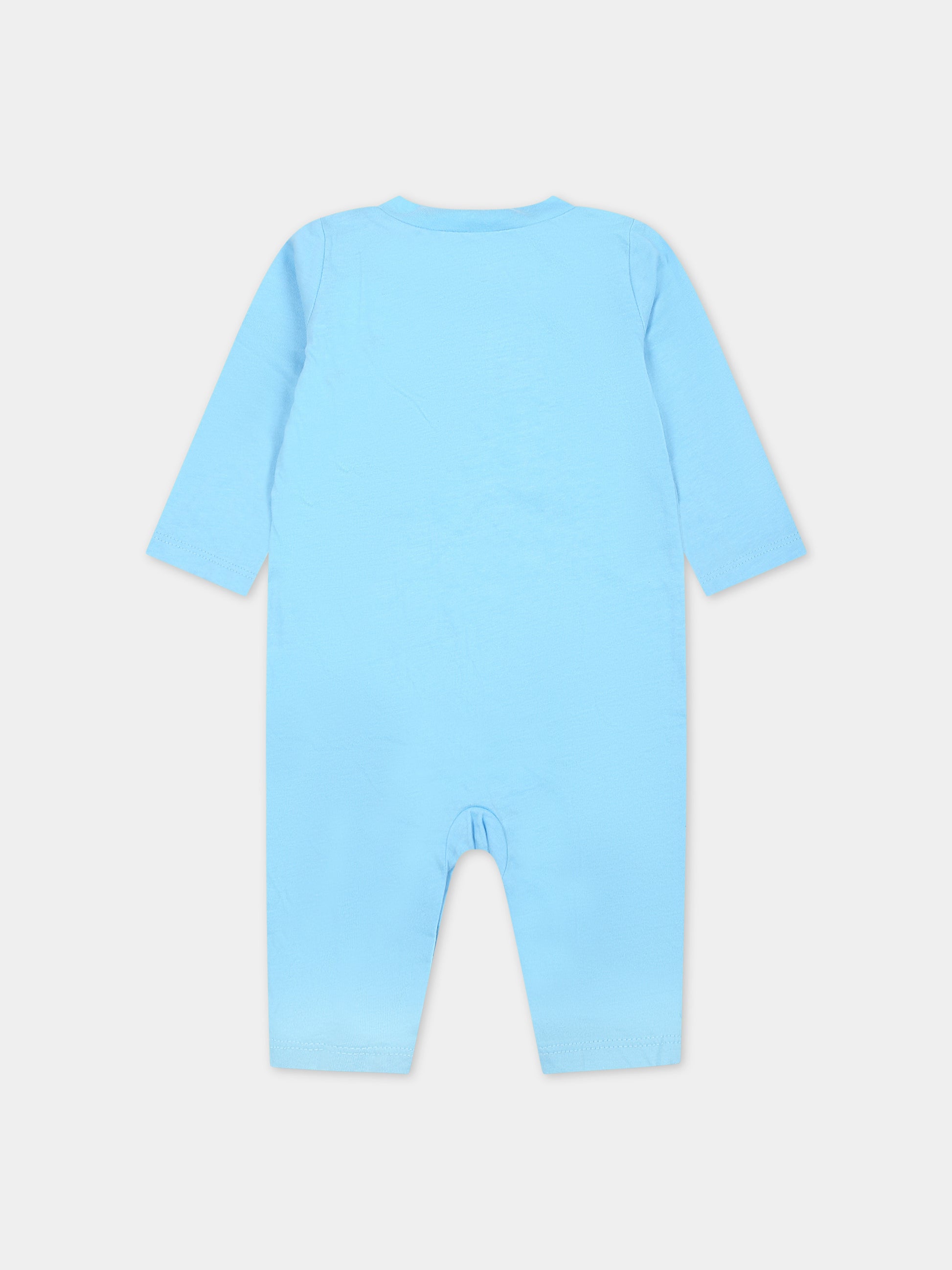 Tutina celeste per neonato con swoosh,Nike,56K284 BJB