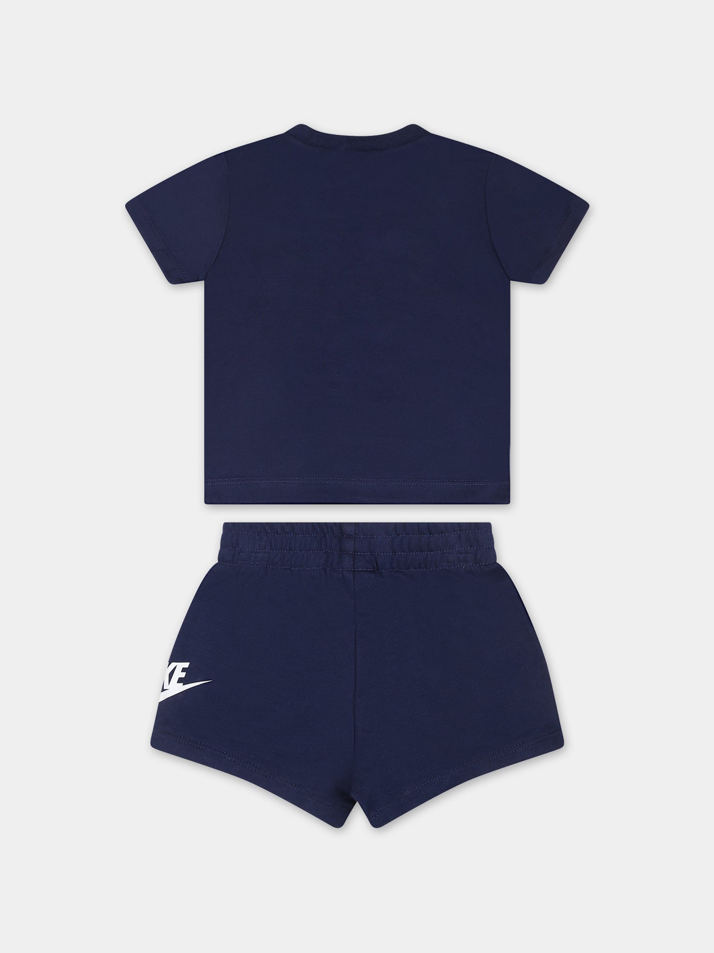 Completo blu per neonato con logo,Nike,66L596 U90