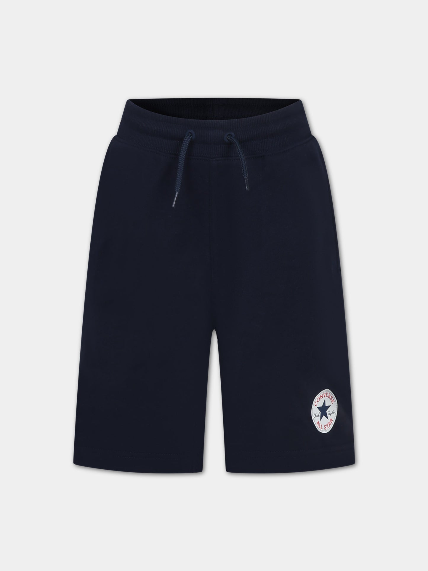 Shorts blu per bambino con logo,Converse,969002 695