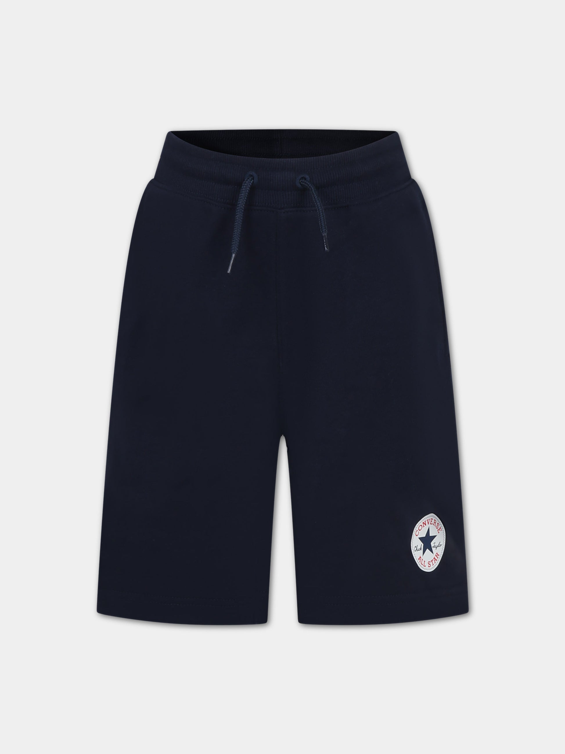 Shorts blu per bambino con logo,Converse,969002 695