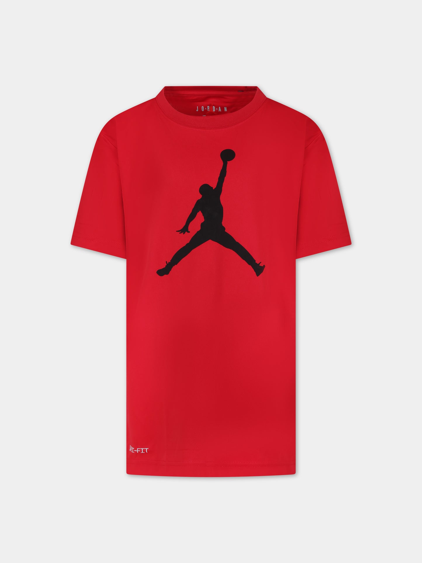 T-shirt rossa per bambino con iconico Jumpman,Jordan,954293 R78