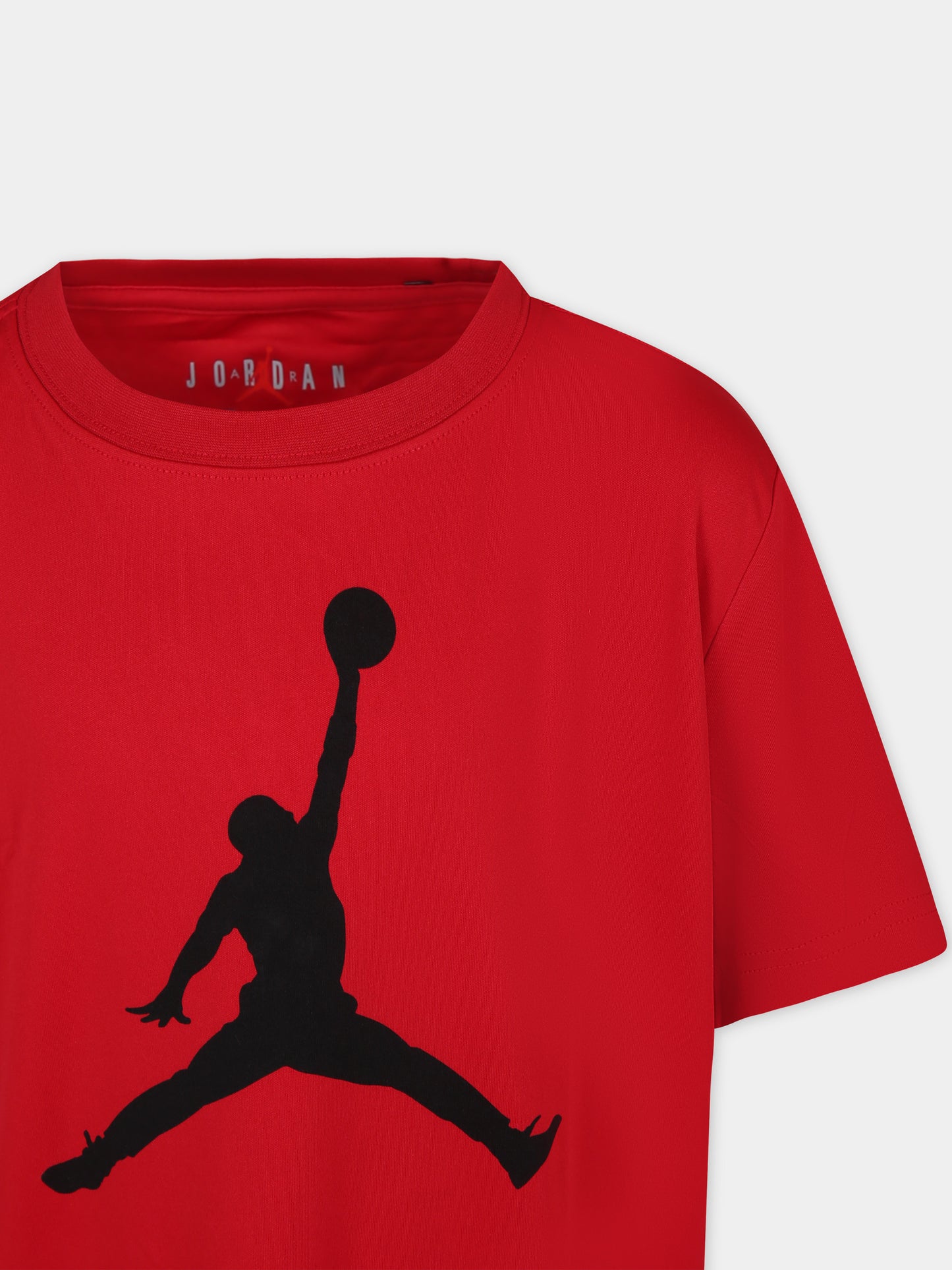 T-shirt rossa per bambino con iconico Jumpman,Jordan,954293 R78