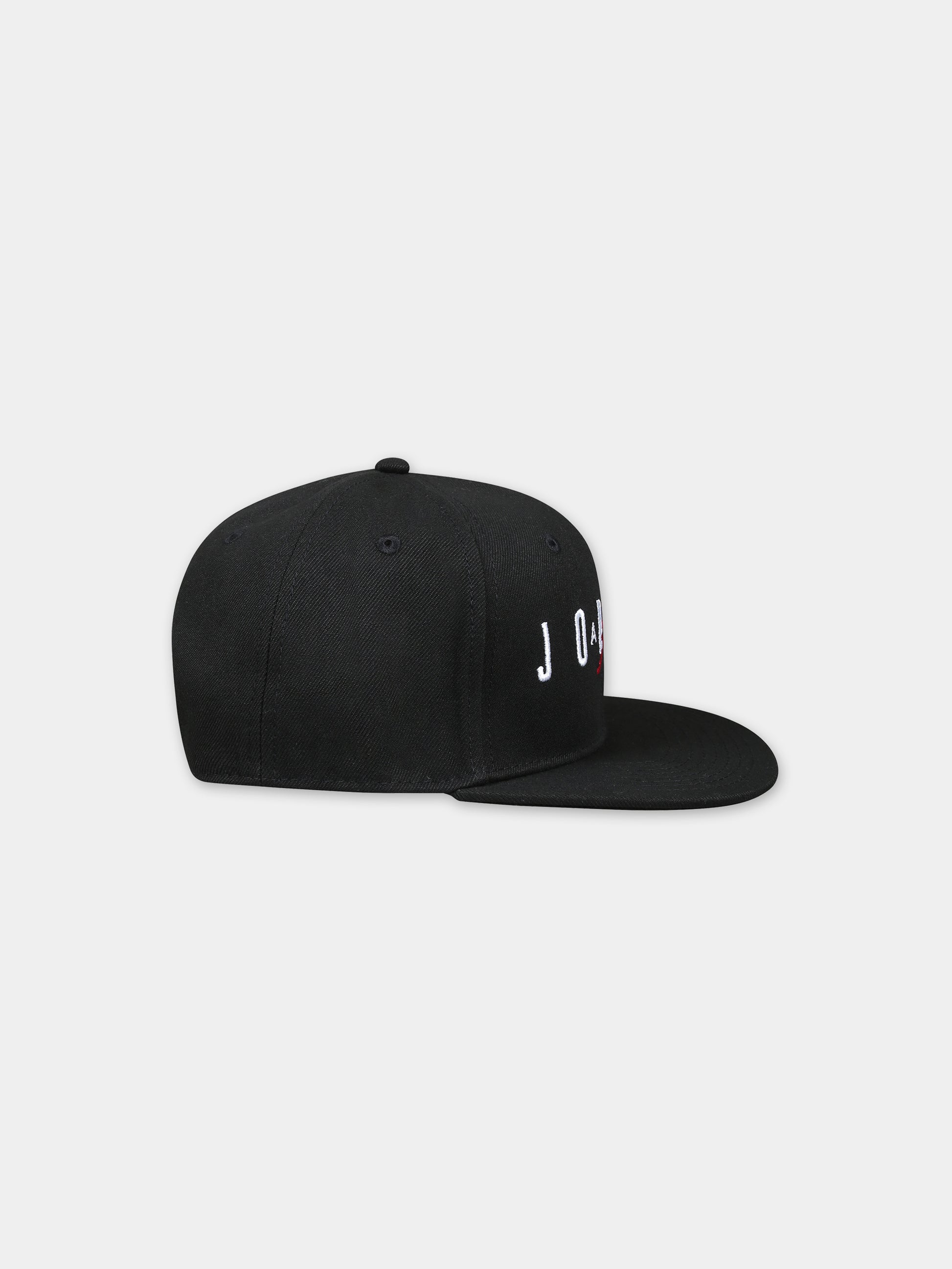 Cappello nero per bambino con iconico Jumpman,Jordan,9A0128 023