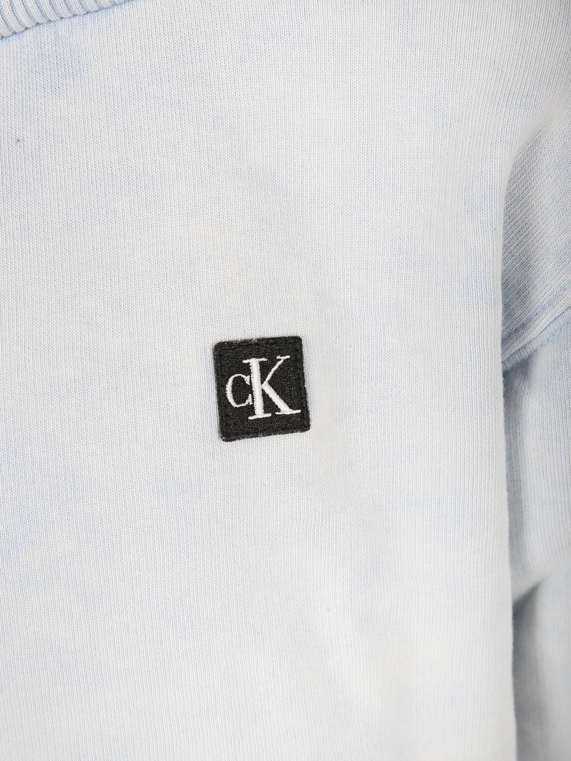 Felpa celeste per bambino con logo,Calvin Klein Kids,23FMCKIB0IB01950 CYR