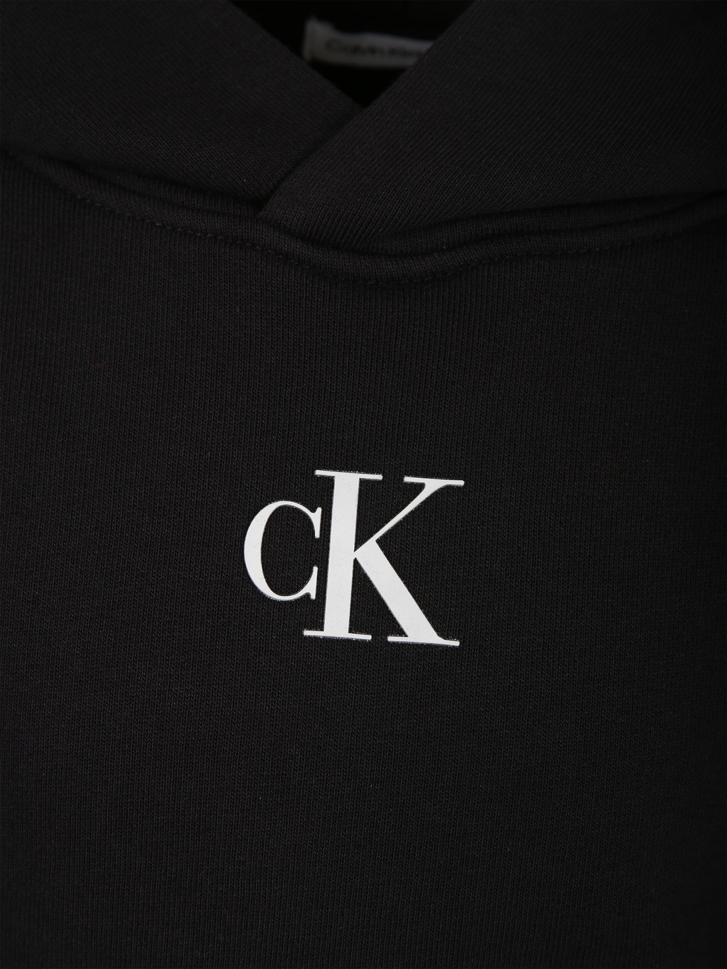 Felpa nera per bambina con logo,Calvin Klein Kids,23FMCKIG0IG02139 BEH