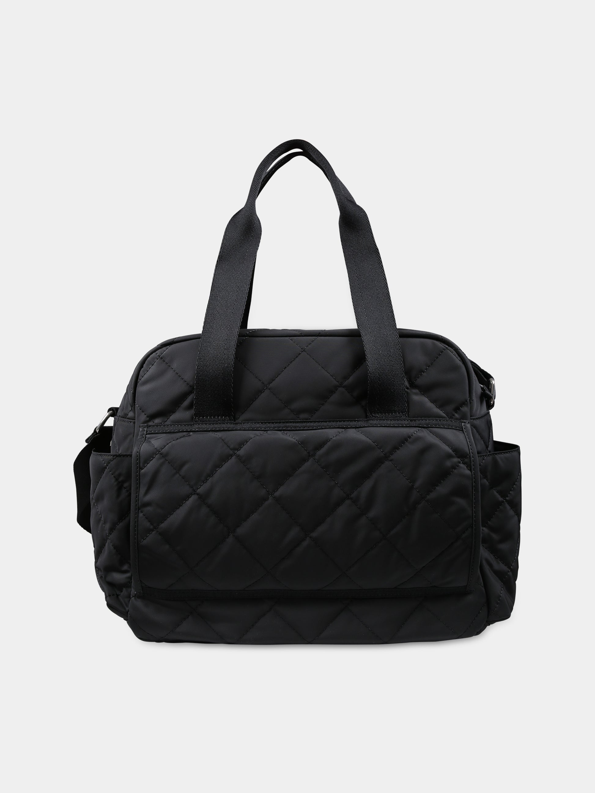 Borsa mamma nera per neonati con logo,Calvin Klein Kids,23FMCKIU0IU00567 BEH