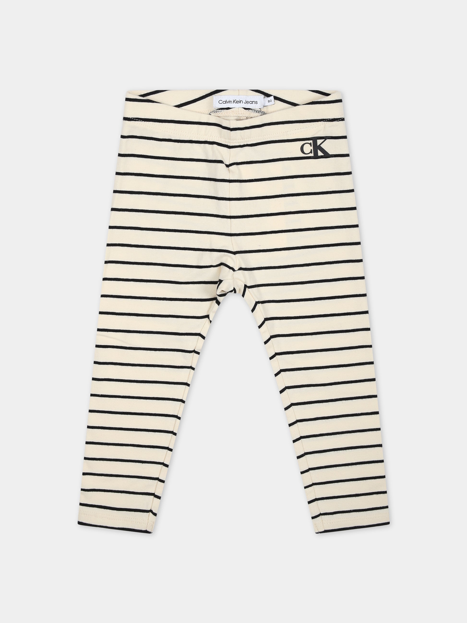 Leggings multicolor per neonati con logo,Calvin Klein Kids,23FMCKIN0IN00139 0GK
