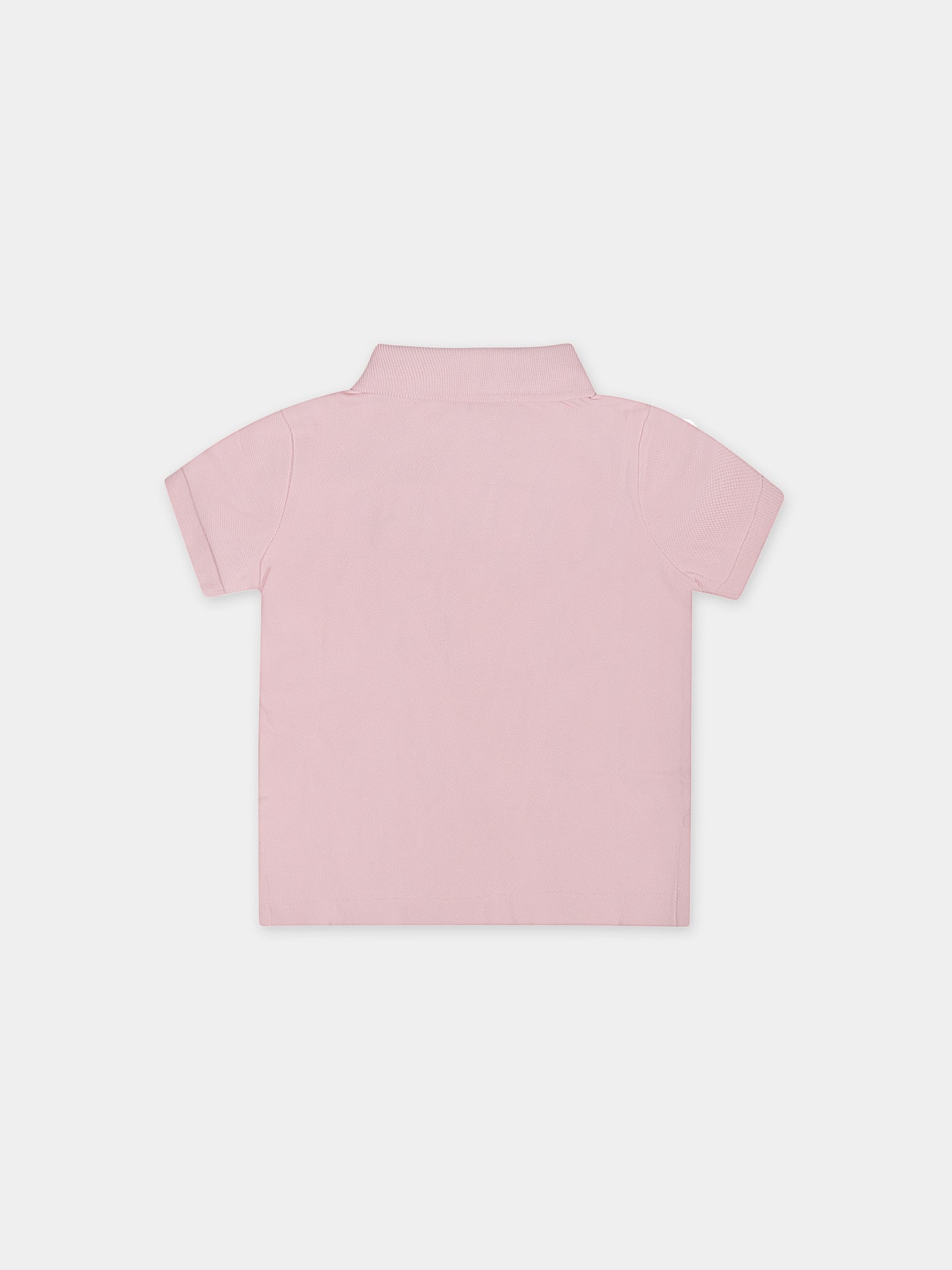 Polo rosa per neonata con cavallino,Ralph Lauren Kids,573242011