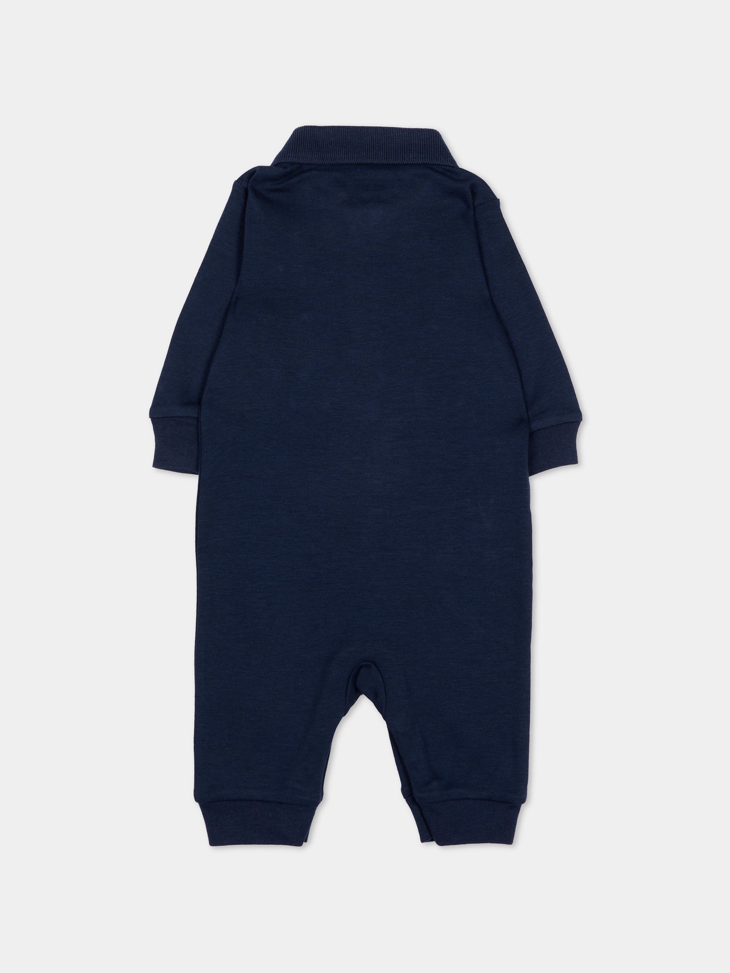 Tutina blu per neonato con Pony multicolor
