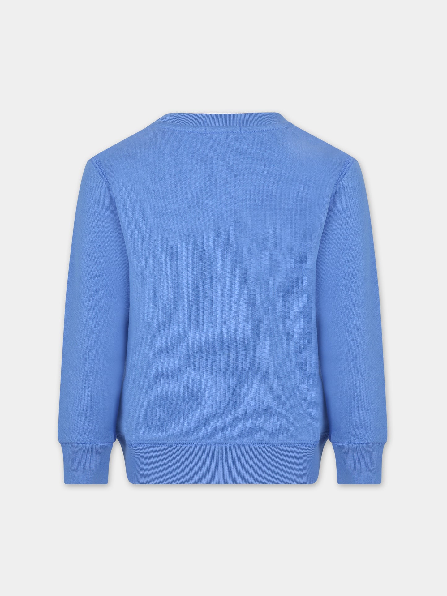 Felpa celeste per bambino con Polo bear,Ralph Lauren Kids,919722004