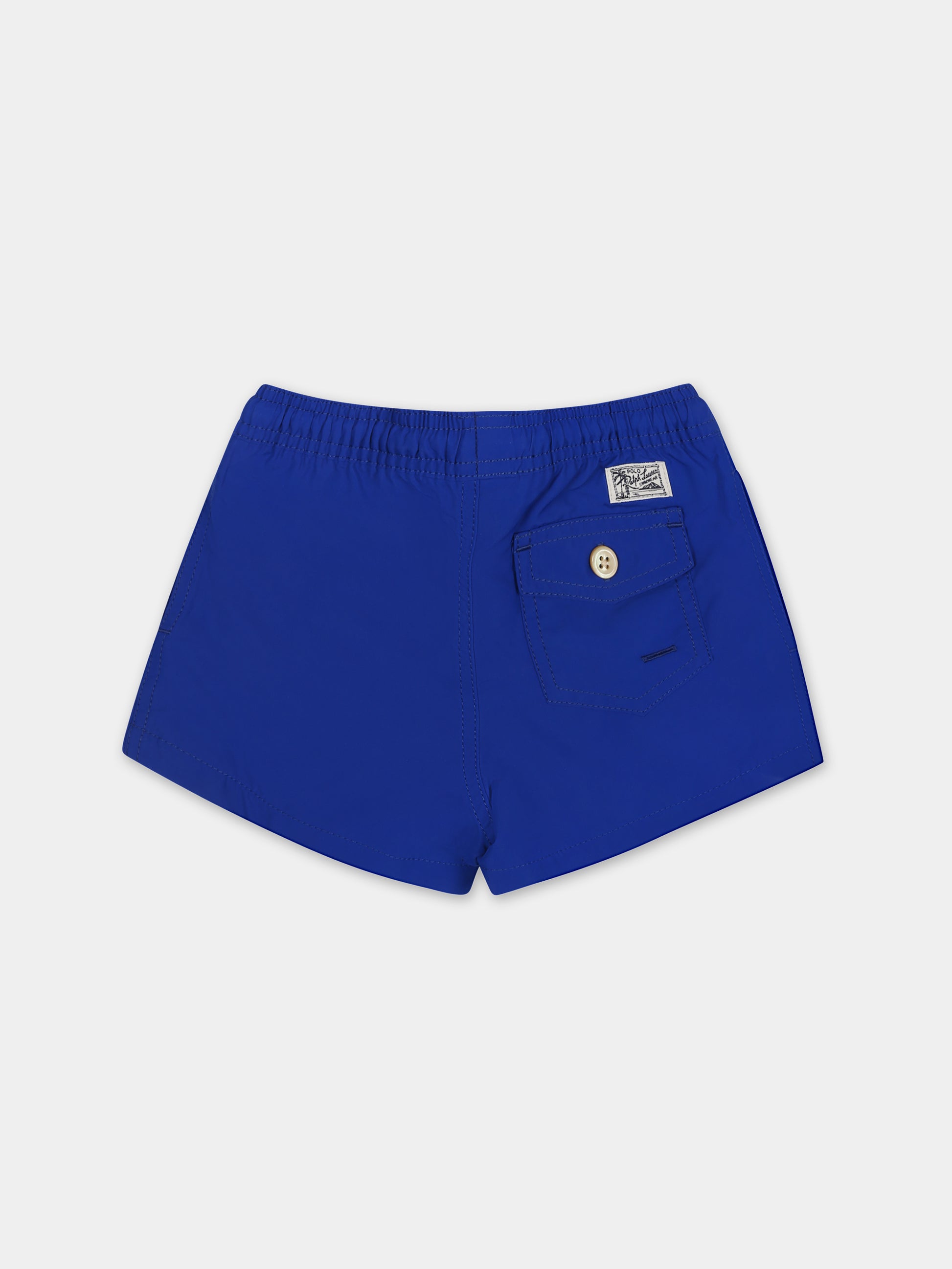 Boxer mare blu per neonato con Polo Bear,Ralph Lauren Kids,926419002