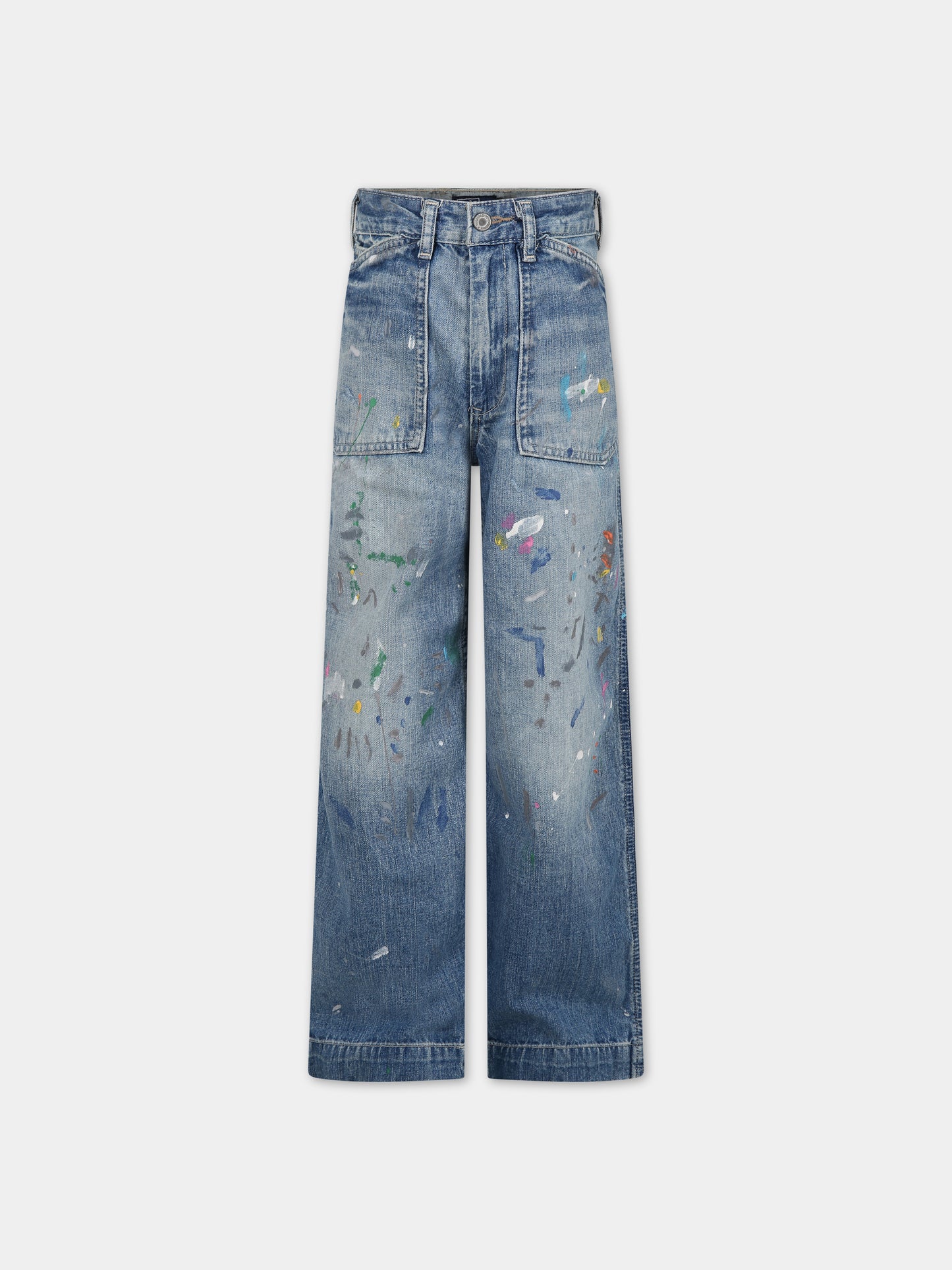 Jeans per bambino con macchie di colore,Ralph Lauren Kids,925900001