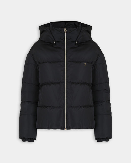 Piumino nero per bambina con logo,Herno Kids,PI000159G 20045 9300