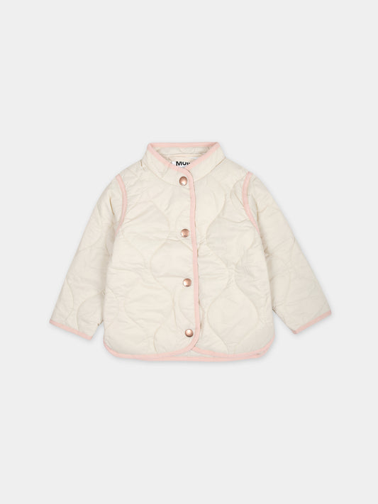 Piumino Harrie avorio per neonata,Molo,5S24M318 8894