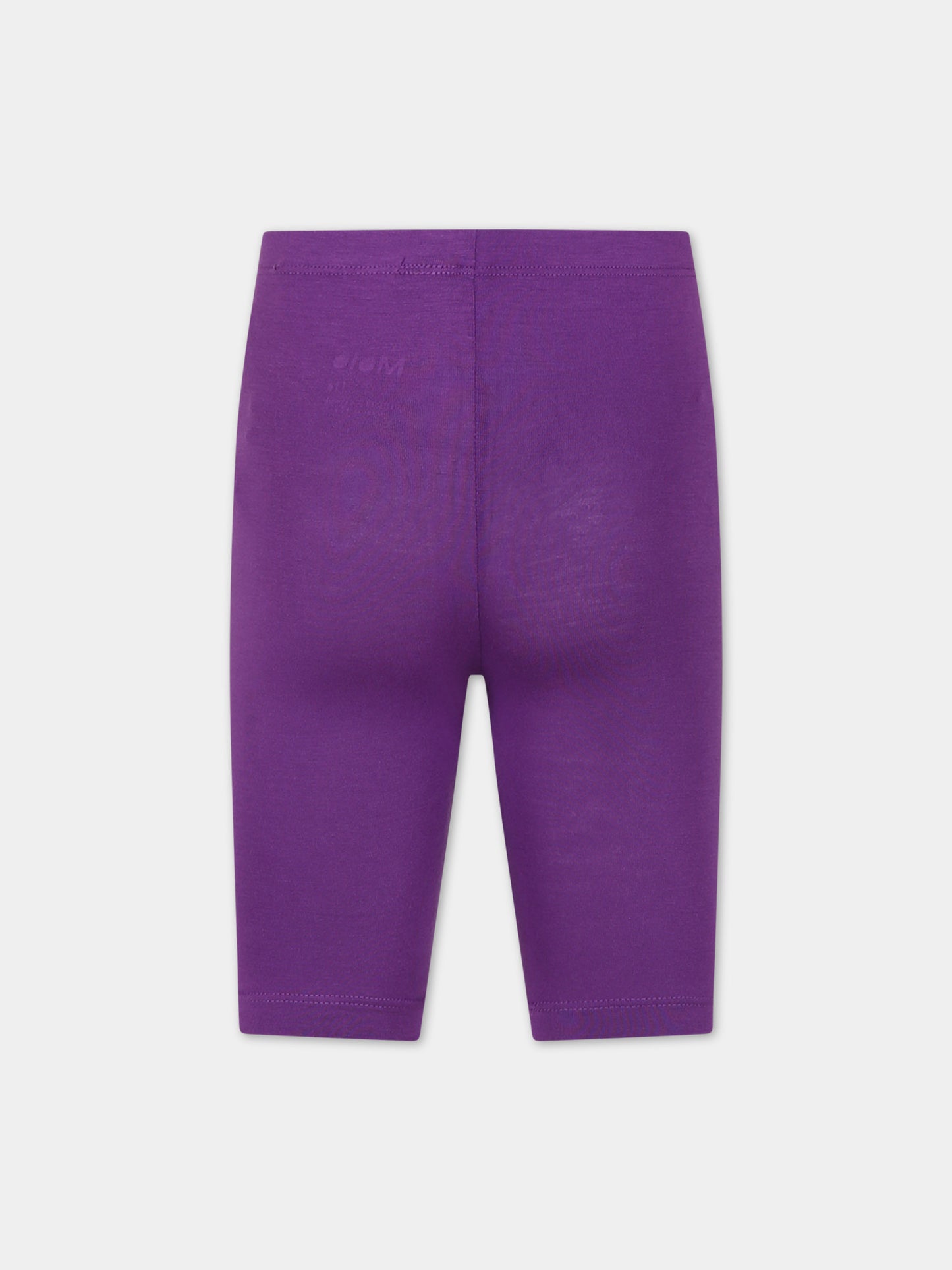 Leggings viola per bambina con scritta,Molo,2S24F101 8891