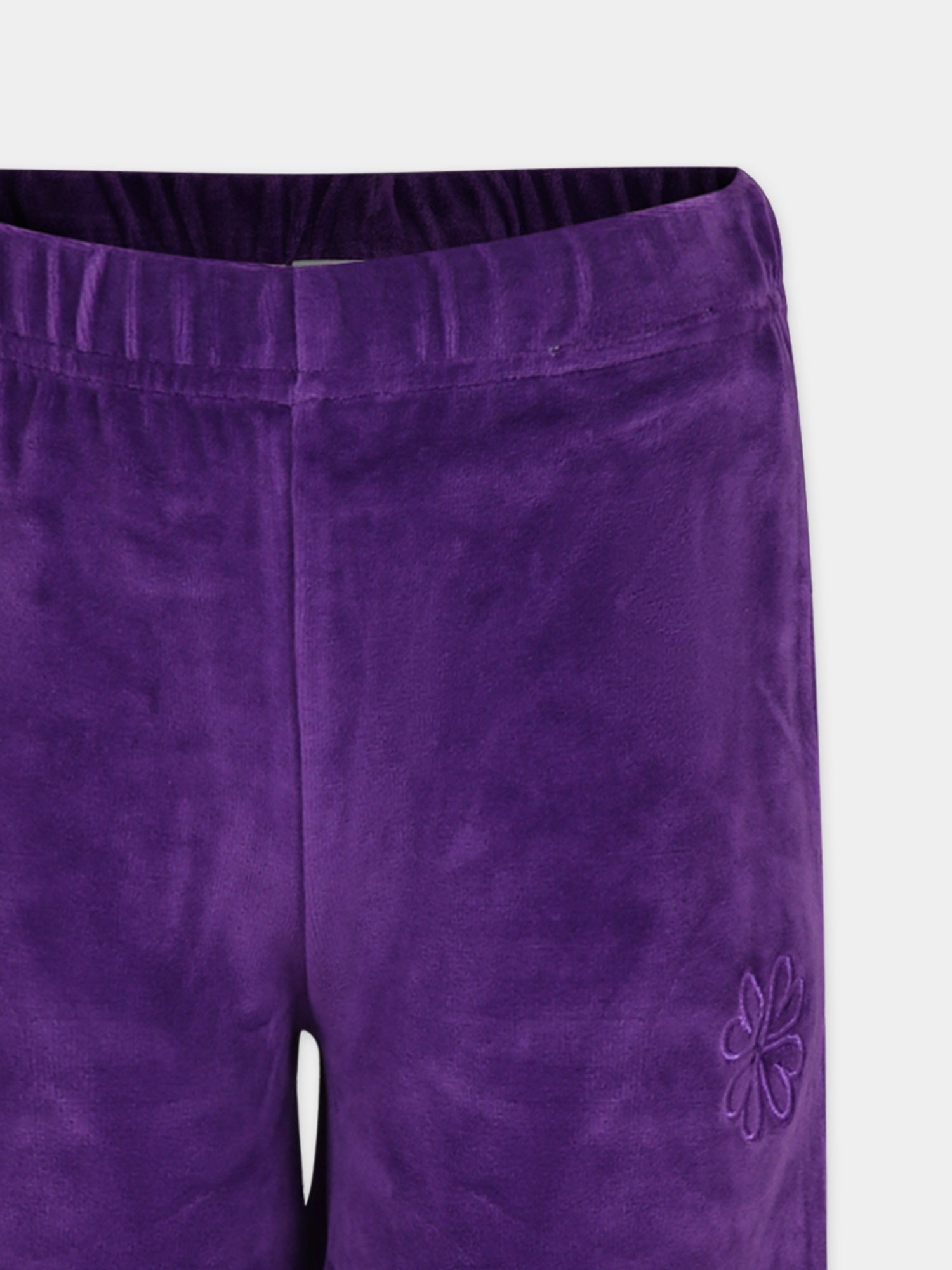 Pantaloni viola per bambina con cuori,Molo,2S24I201 8891
