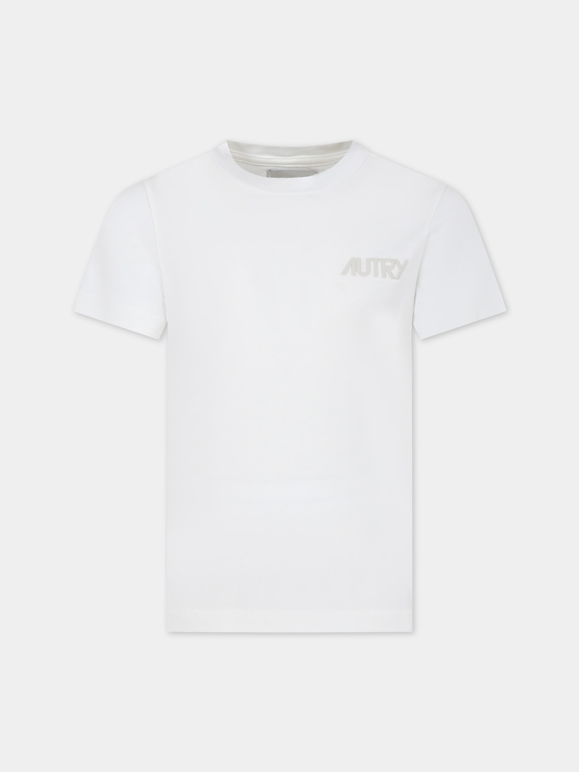 T-shirt bianca per bambini con logo,Autry,KTPK 021W
