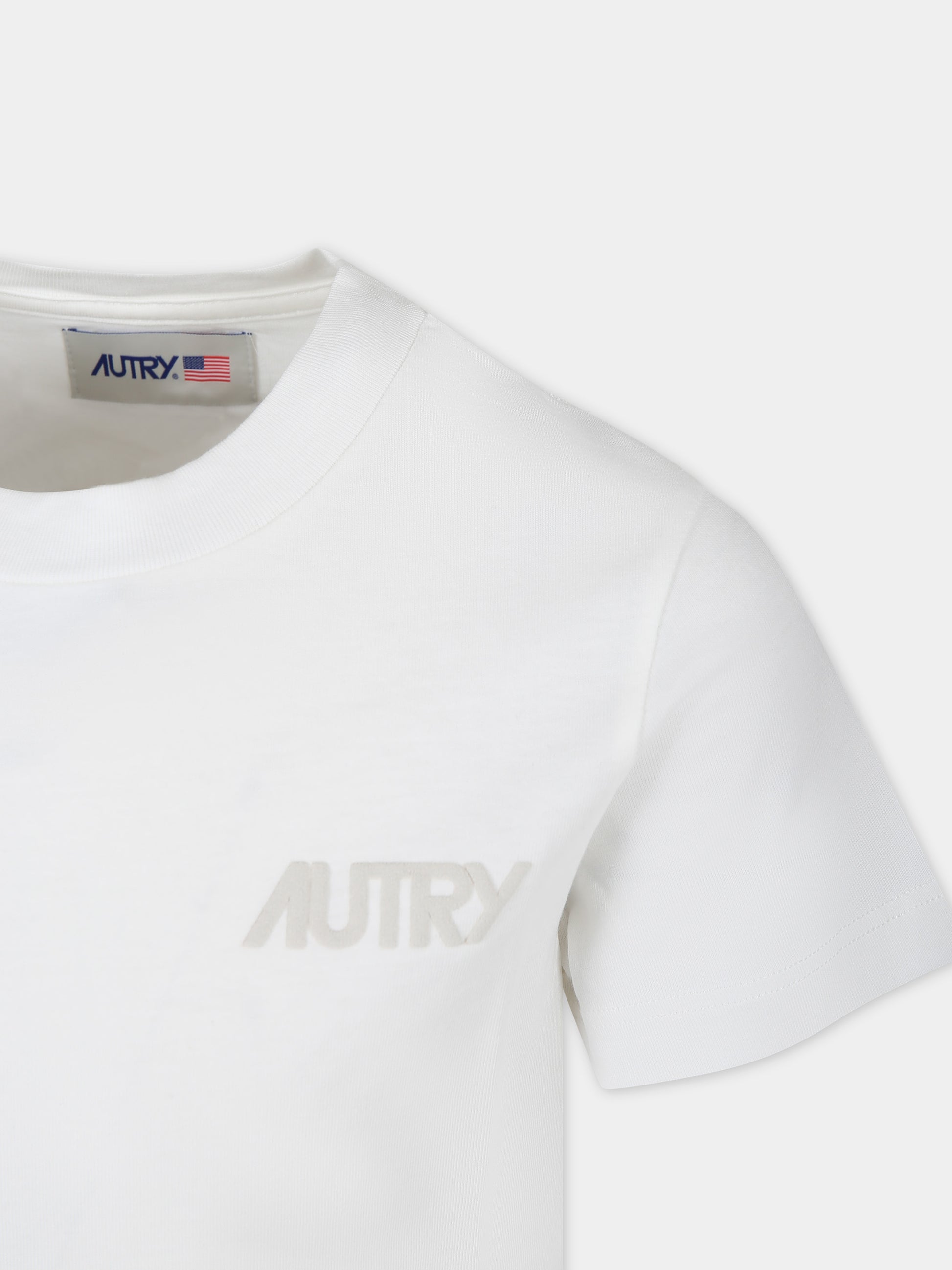 T-shirt bianca per bambini con logo,Autry,KTPK 021W