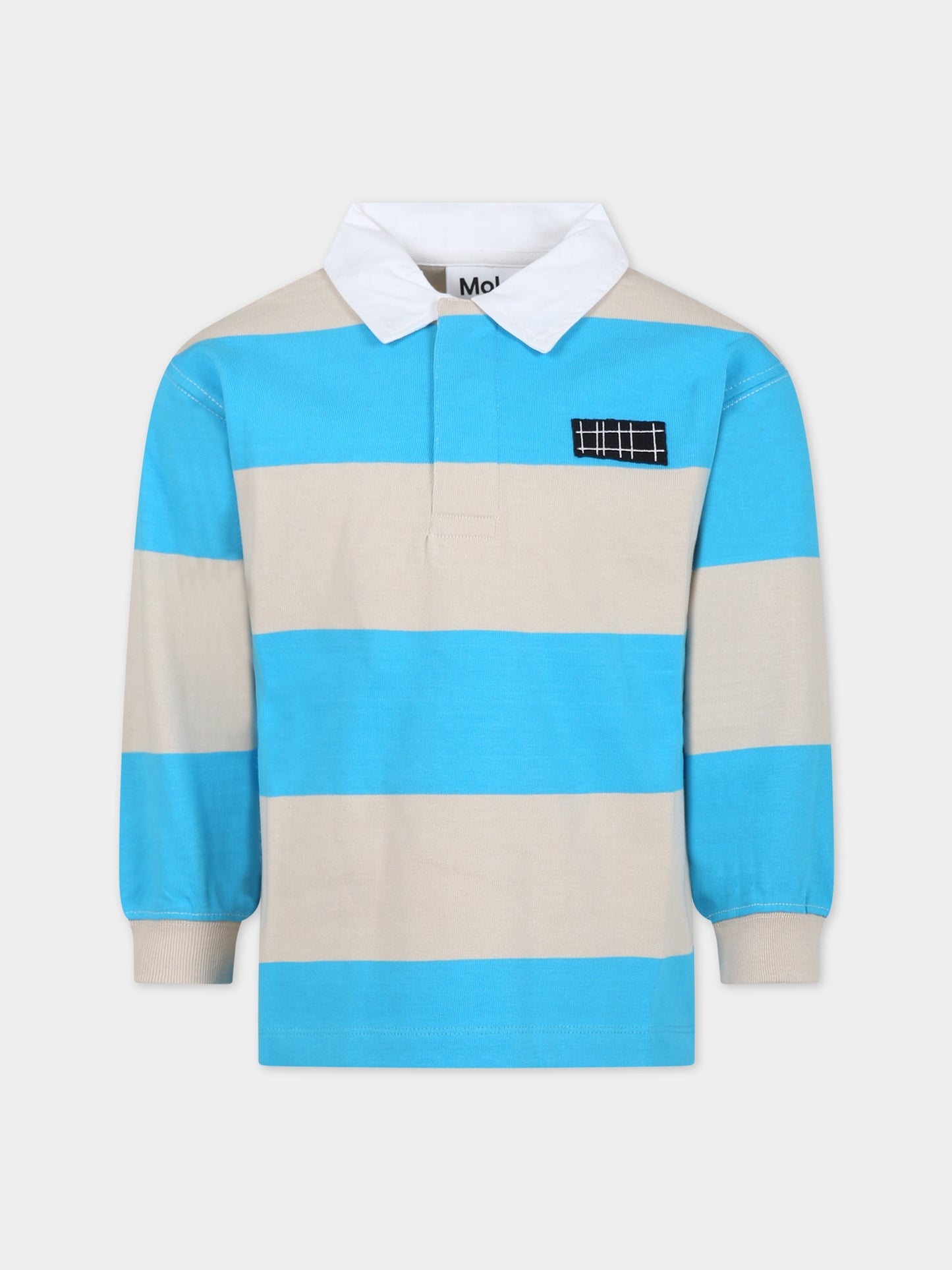 Polo celeste per bambino,Molo,6S24A401 3437
