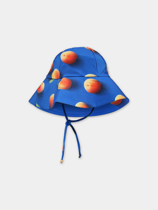 Cloche blu per bambini con stampa albicocca,Molo,7S24Y301 6989