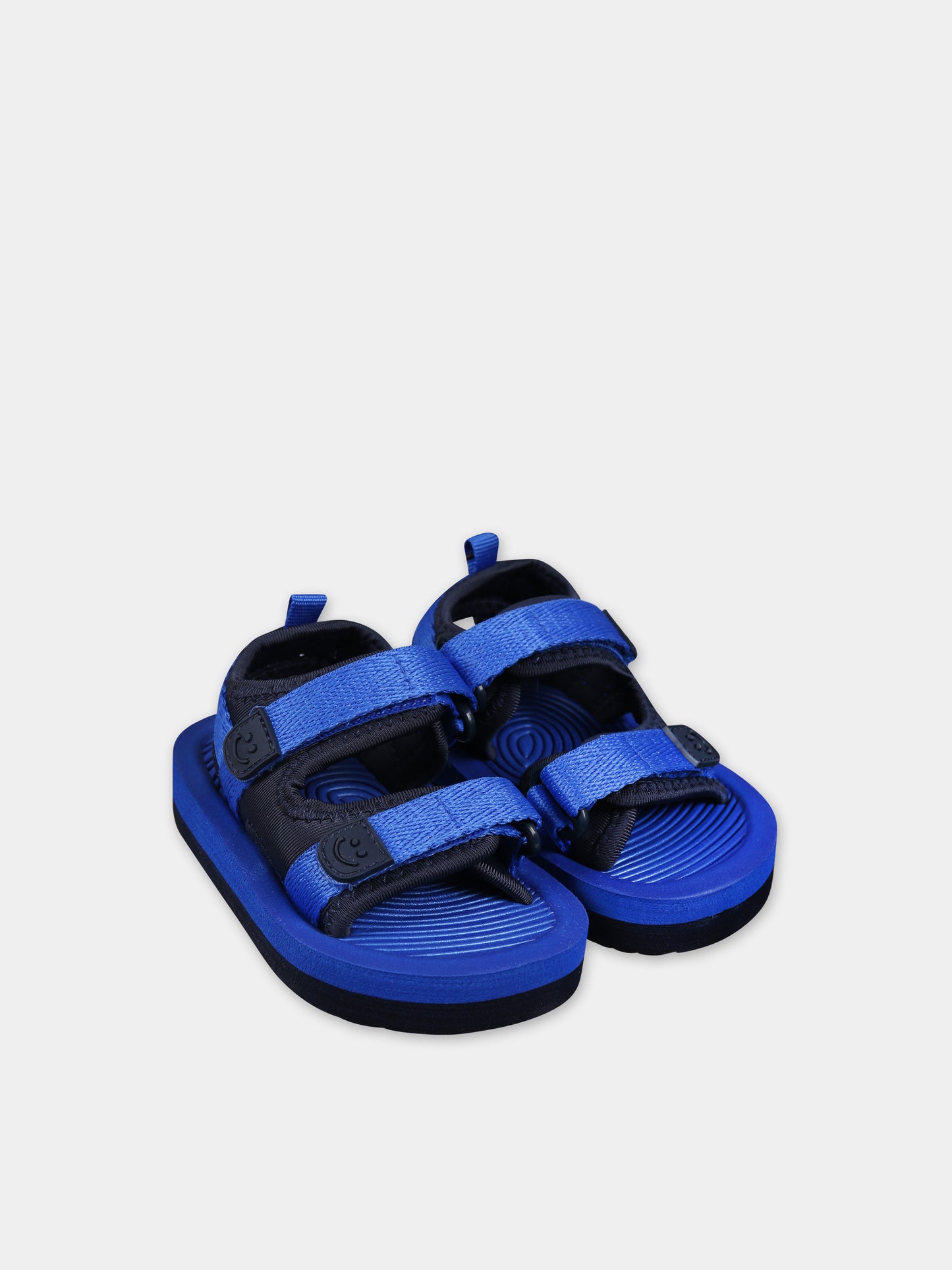 Sandali blu per neonato con logo,Molo,7S24U303 8024