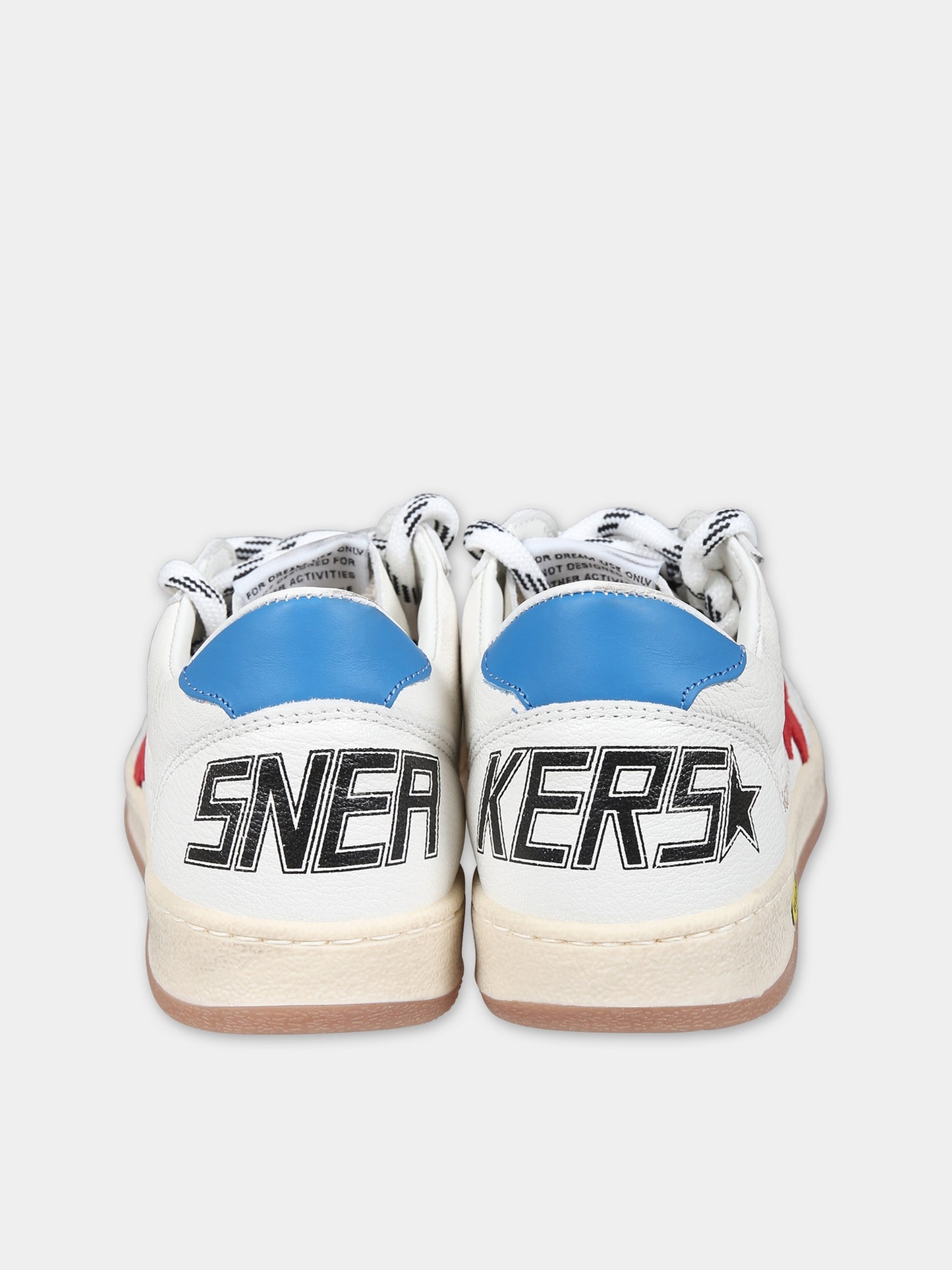 Sneakers bianche Ball Star New per bambini con stella,Golden Goose,GJF00439 F005330 10575