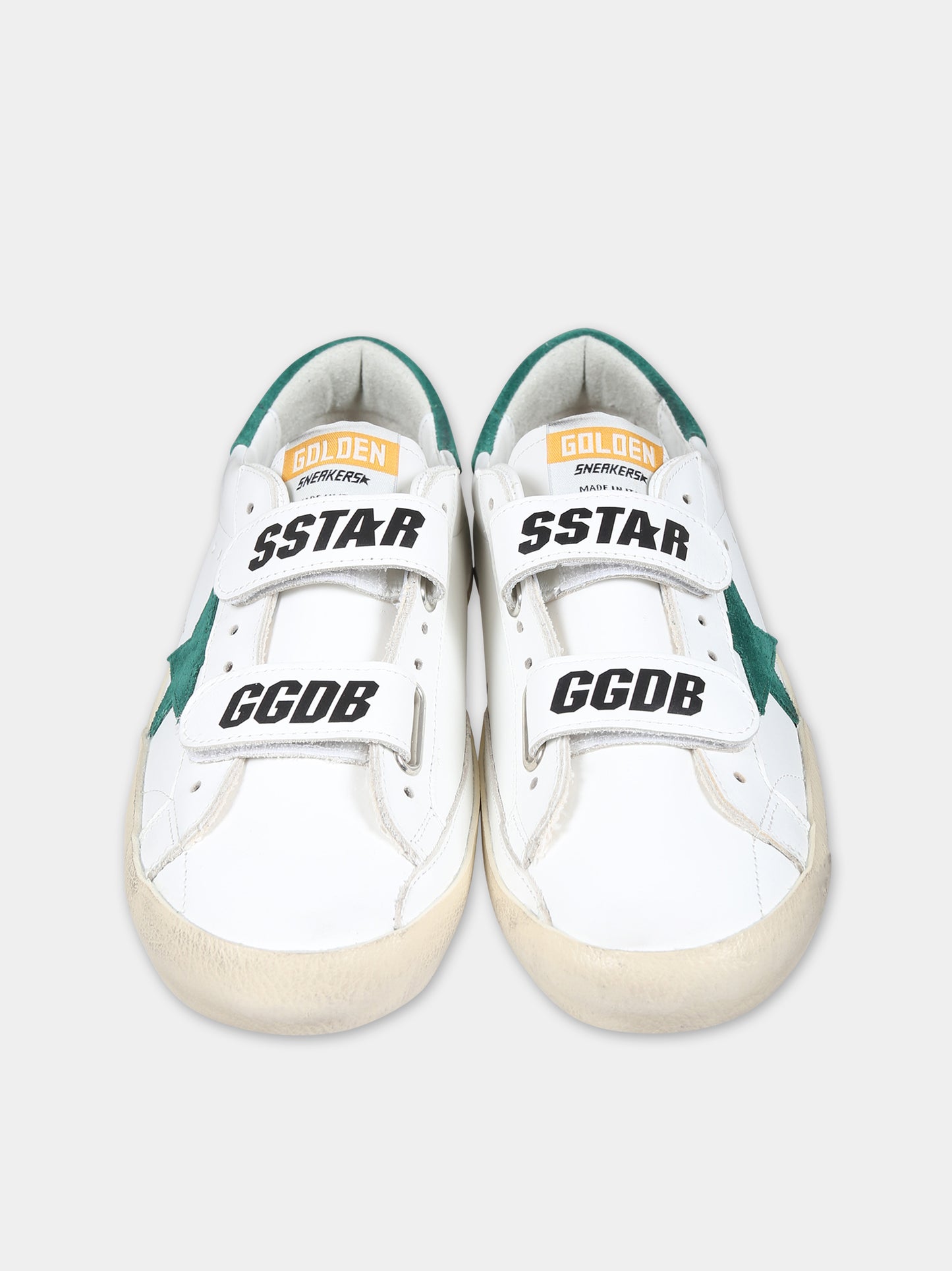 Sneakers bianche Old School per bambini con stella,Golden Goose,GTF00111 F005315 10502