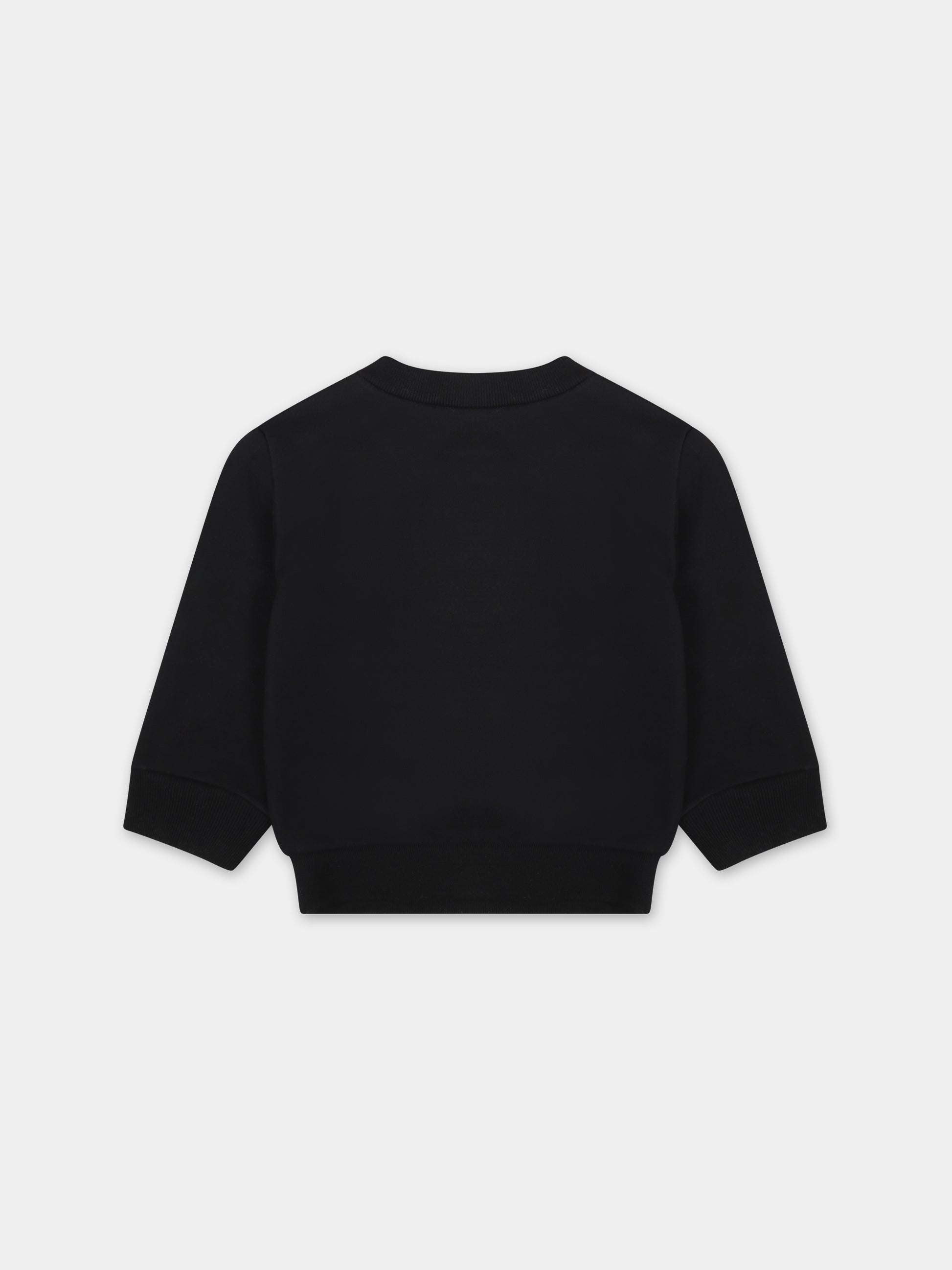 Felpa nera per neonato con logo,Dsquared2,DQ2143 D0A2F D2S781B DQ900