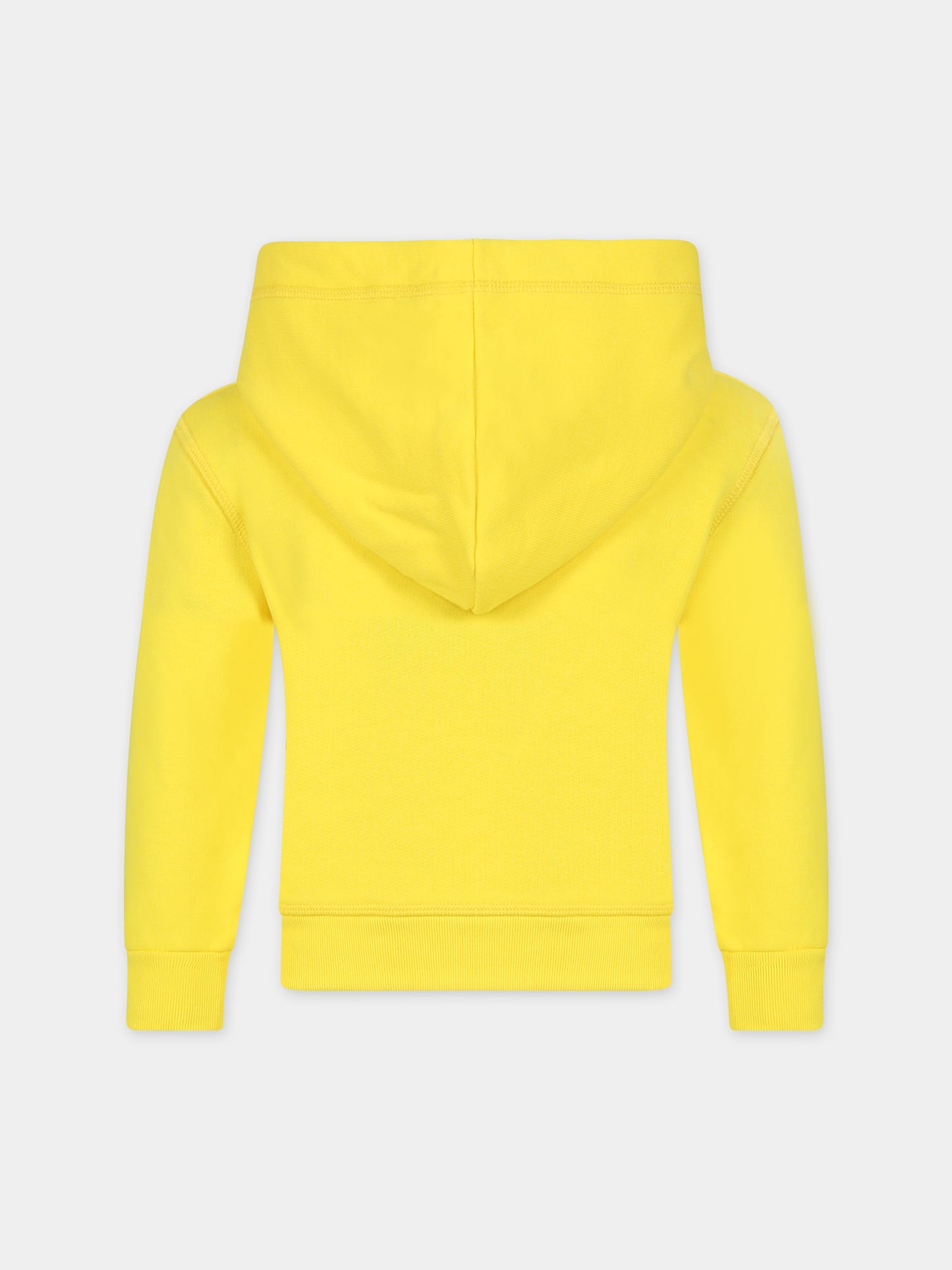 Felpa gialla per bambino con logo,Dsquared2,DQ2102 D003G D2S780U DQ205