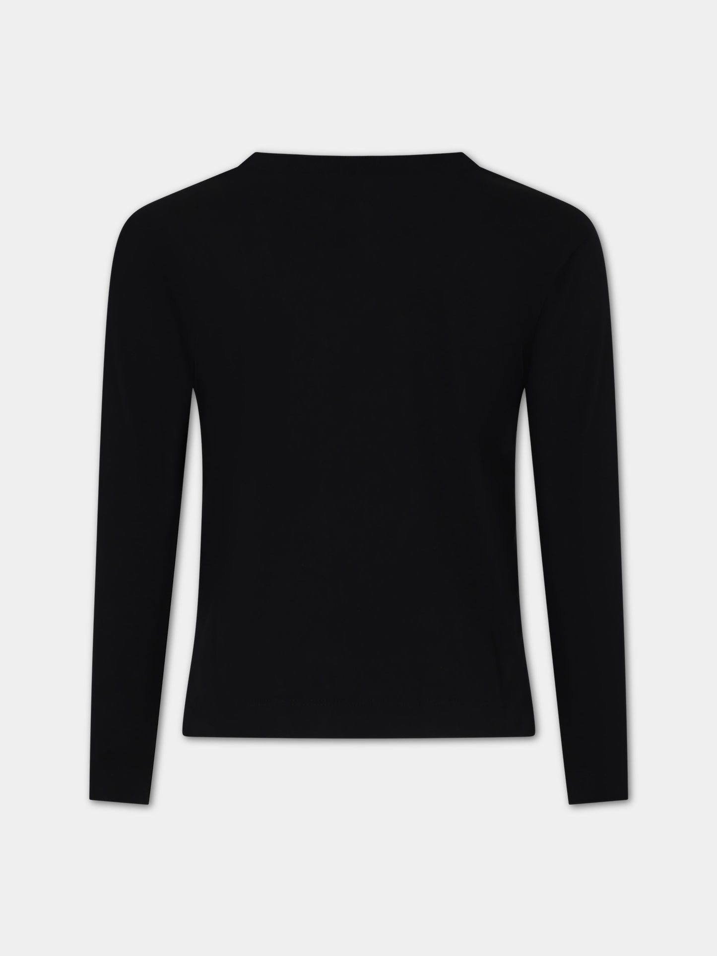 T-shirt nera per bambino con logo,C. P. Company,CUO000 LAA17 60100