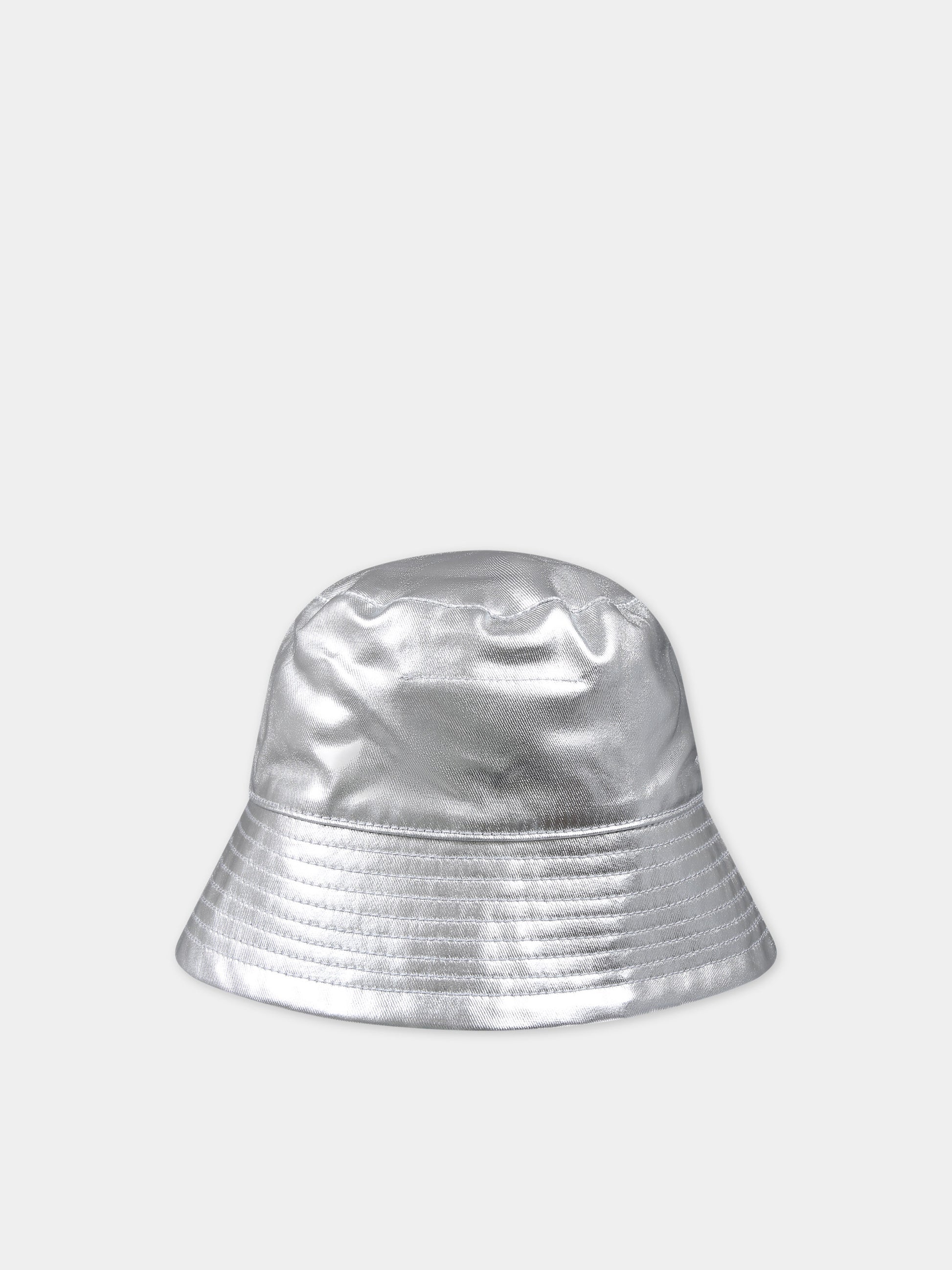 Cloche argento per bambina con logo,Mm6 Maison Margiela,M60572 MM02T MM6F21U M6100